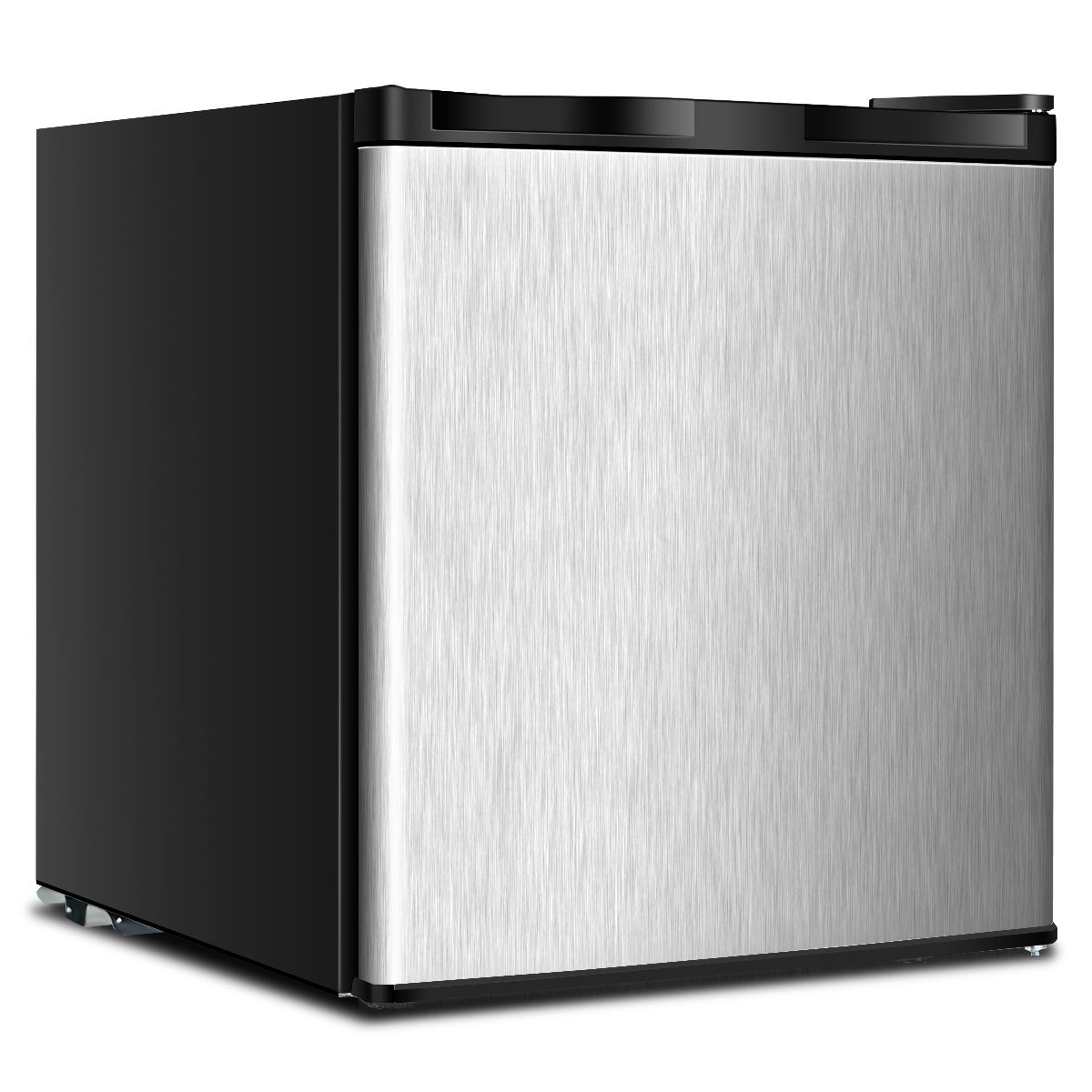 Mini Congélateur Vertical Capacité 31,1 L Porte Réversible en Acier Inoxydable Contrôle Mécanique Température Réglable