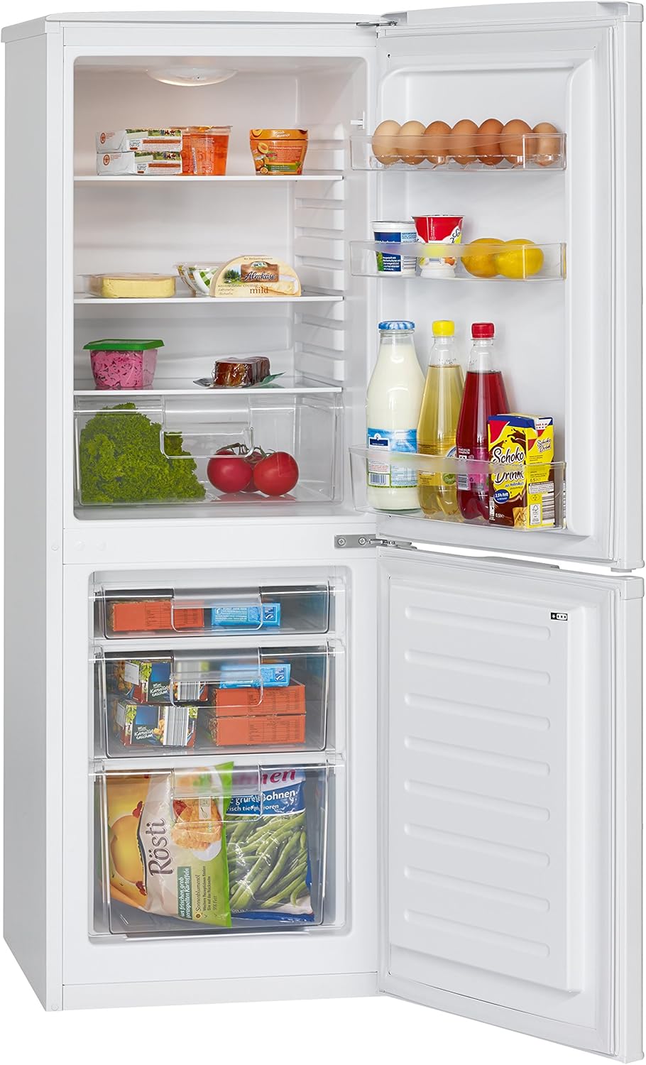 Réfrigérateur - congélateur KG 320 - Classe énergétique A+++ - Hauteur : 143,80 cm - 163 kWh/an - Réfrigérateur de 112 litres - Congélateur de 48 litres Weiß