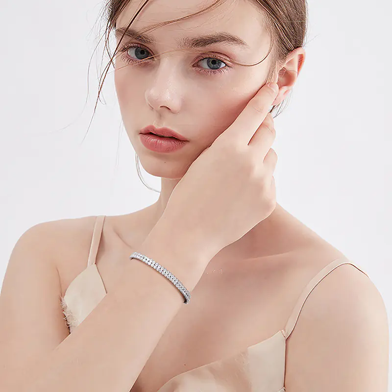 Sterling Silver Bracelet for Women's Fashion Temperament
