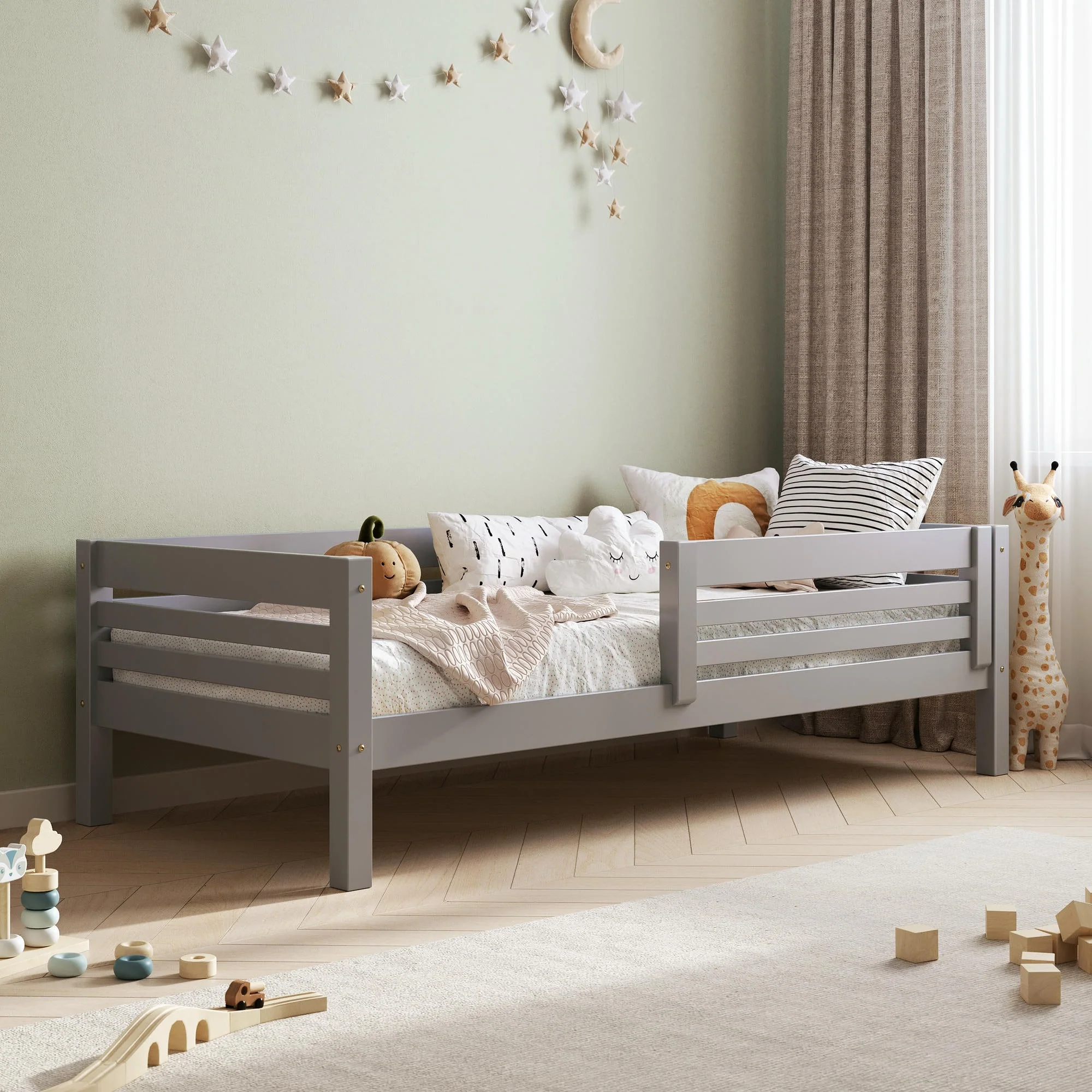 BusyKids Letto alto per bambini TOTO con sponda laterale