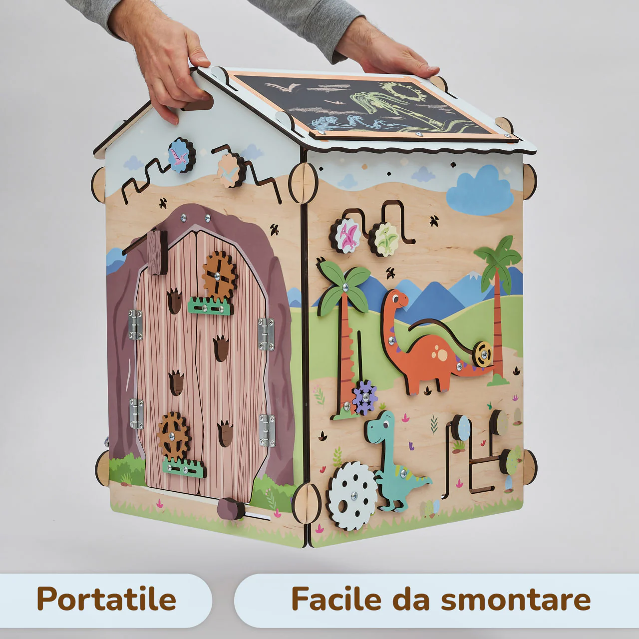 Casetta Montessori in Legno DINO con illuminazione