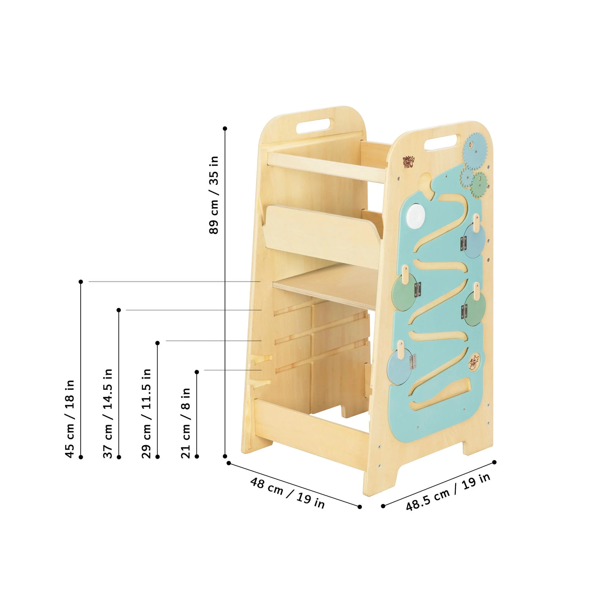 Torre Montessoriana multifunzionale 5in1 - Play XL - menta