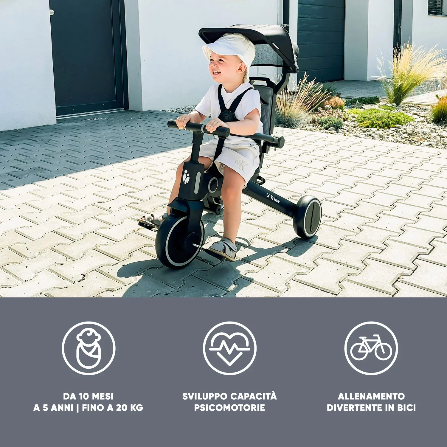 Zopa X Trike – Triciclo evolutivo 7-in-1 dai 10 mesi