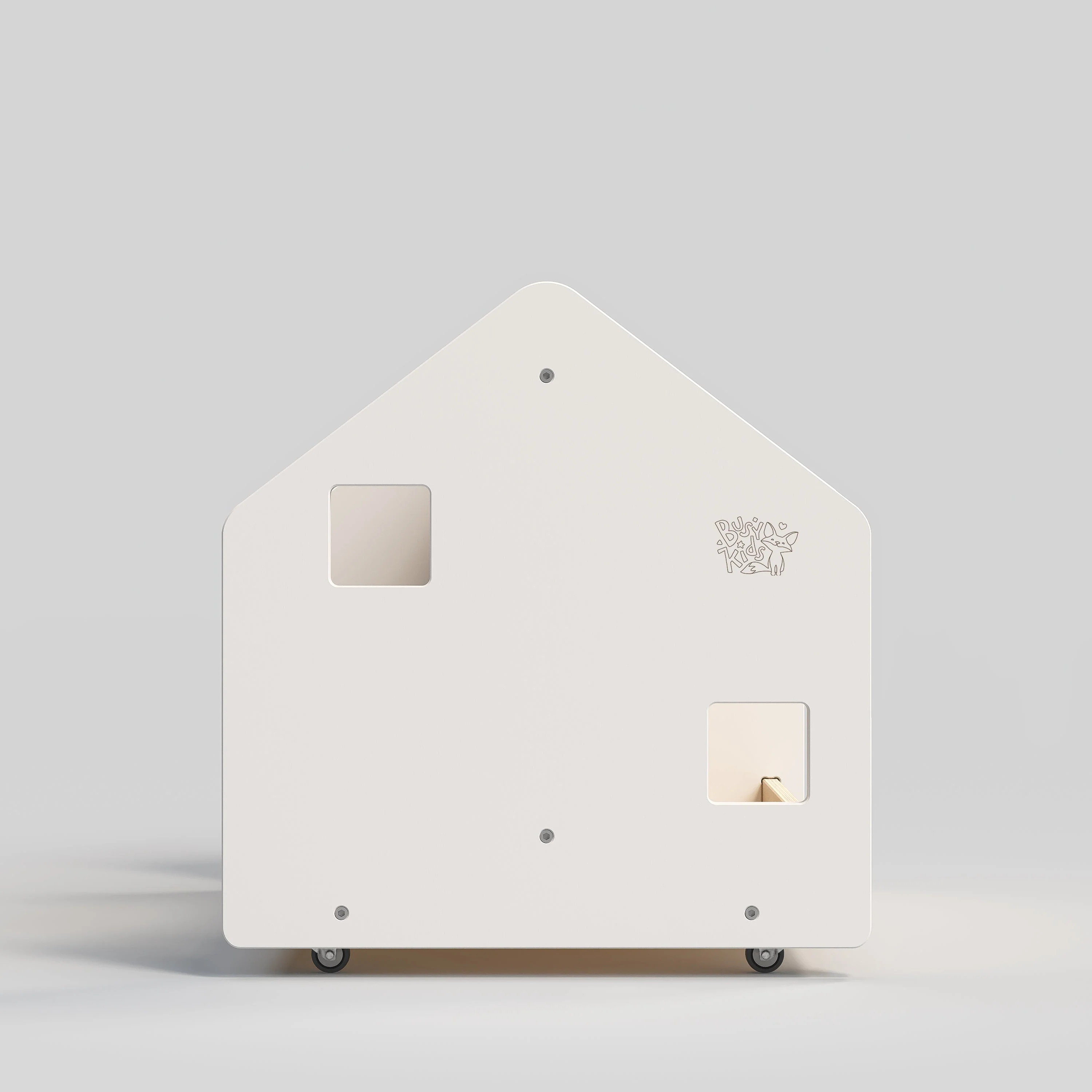 Libreria reversibile su ruote BusyKids - Bianco