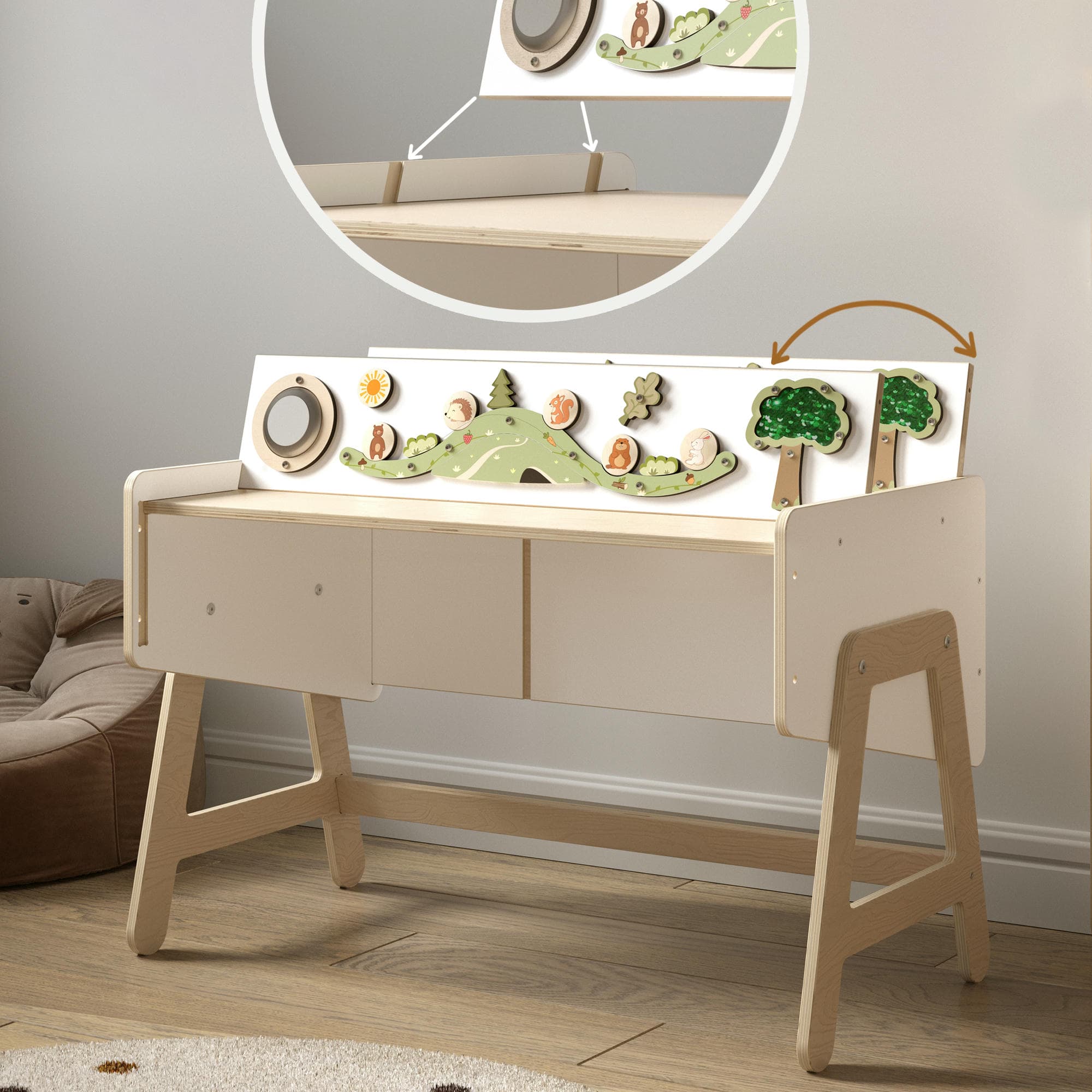 Scaffale per giocattoli / Tavolino LILU