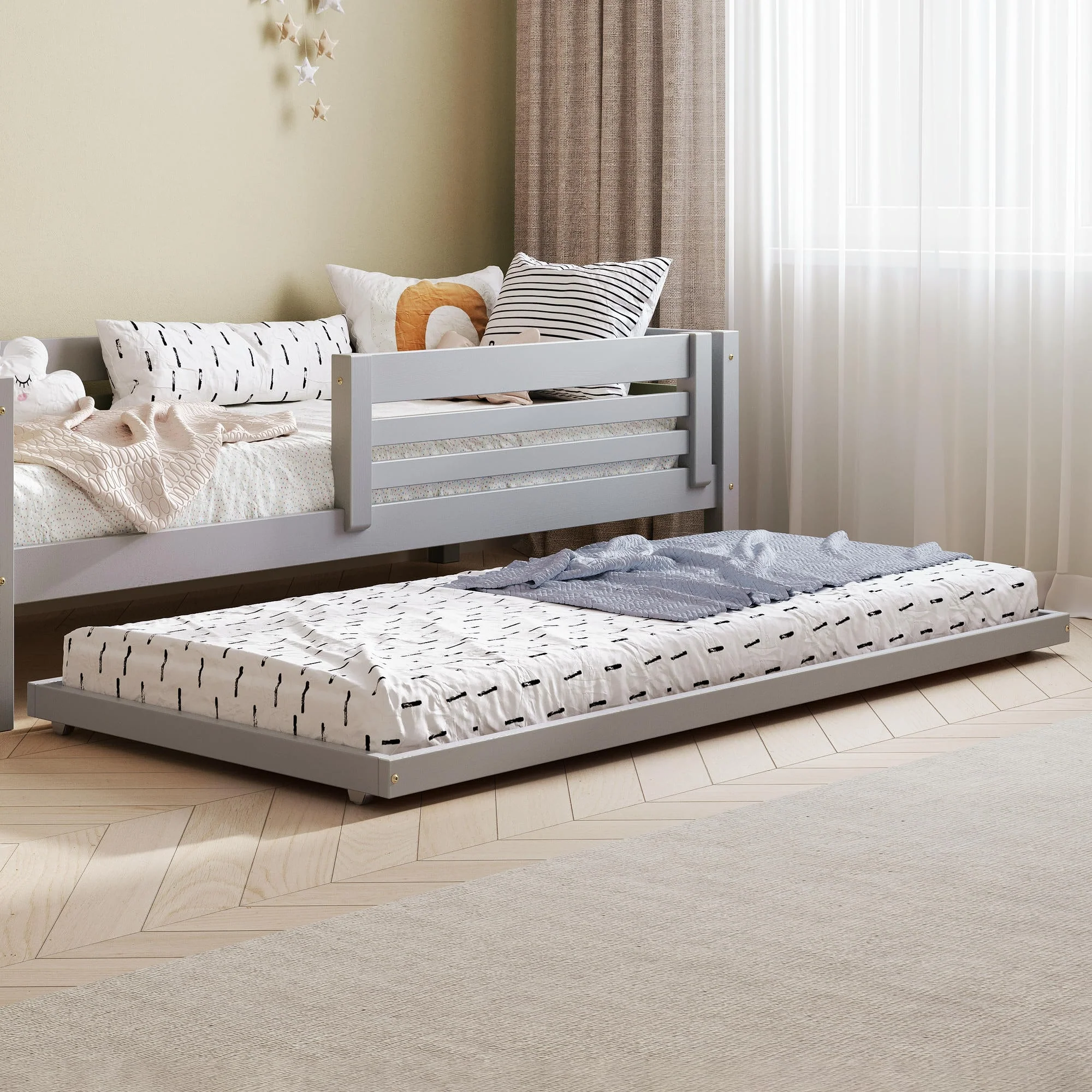 BusyKids Letto estraibile TOTO – letto supplementare estraibile su ruote