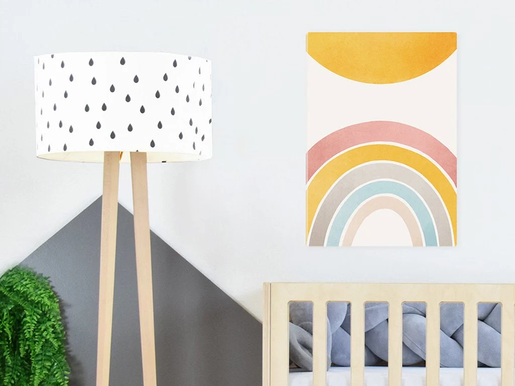 BusyKids Quadro su tela RAINBOW per la cameretta dei bambini