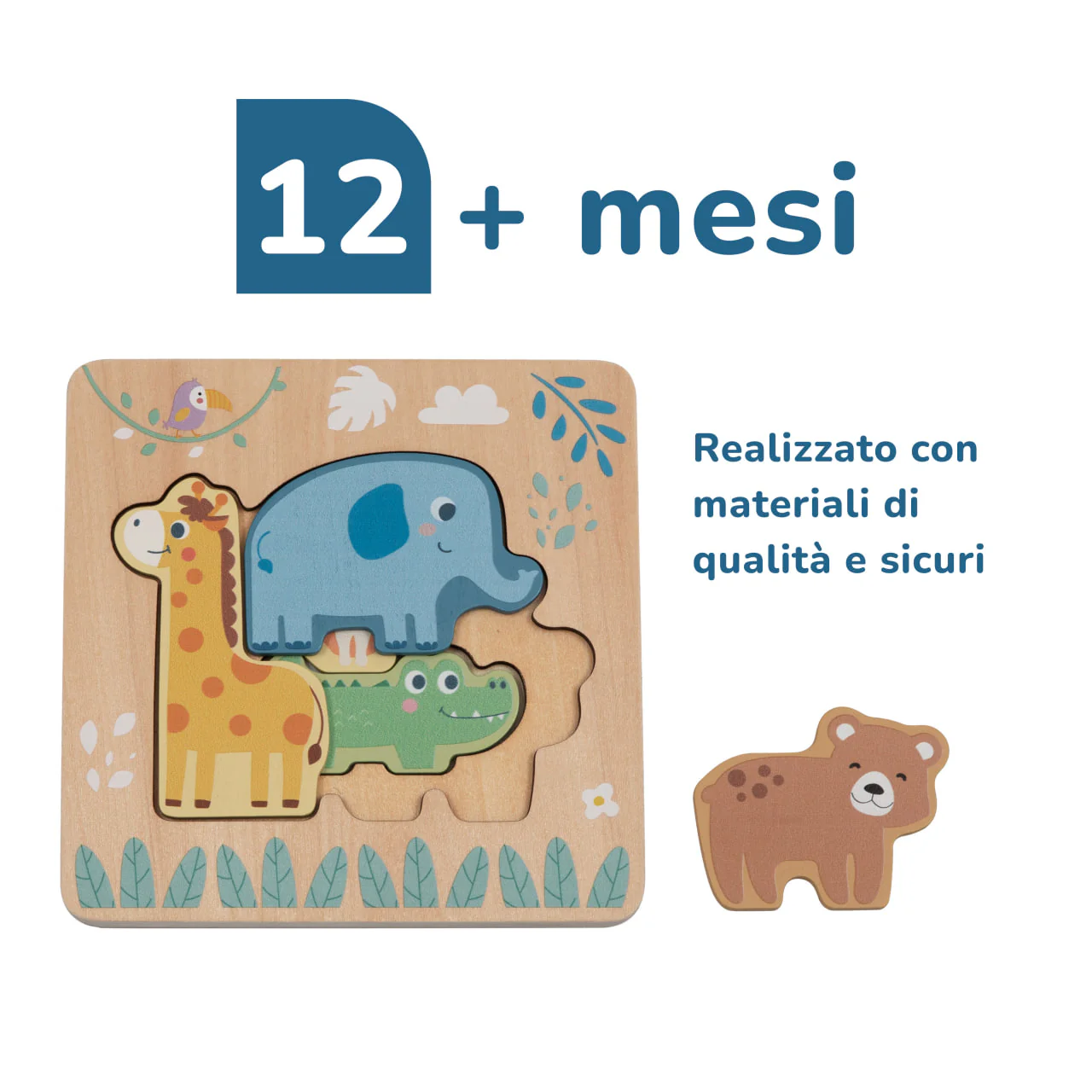 Puzzle multi-livello “Animali” BusyKids