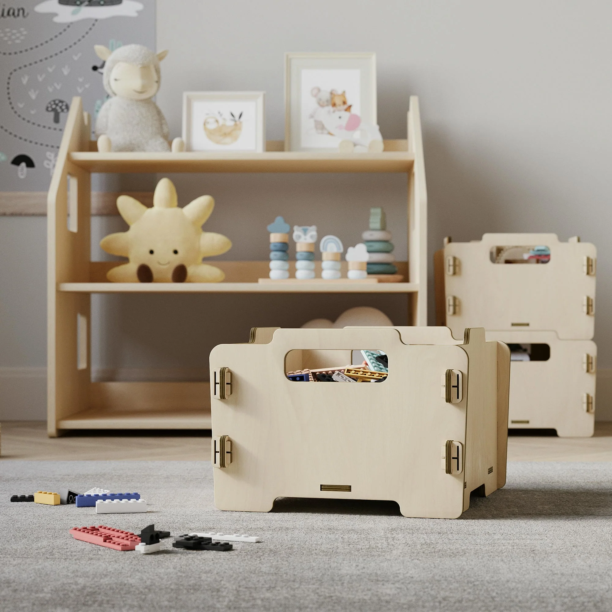 Cassa porta giocattoli