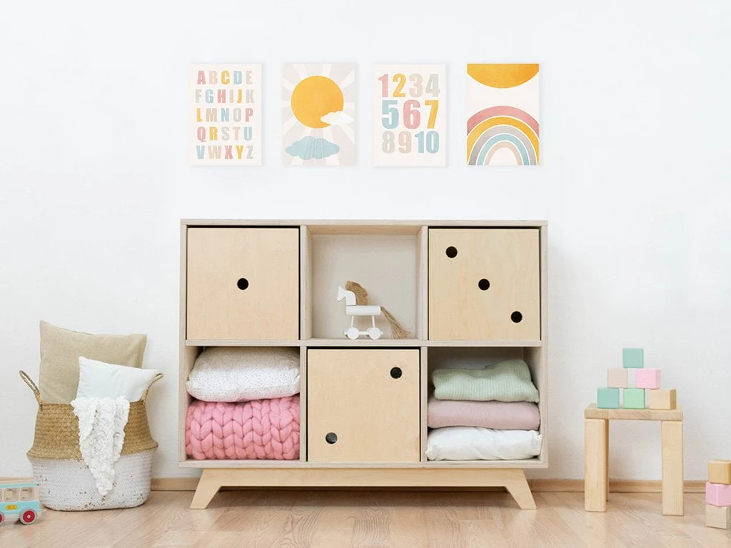 BusyKids Quadro su tela RAINBOW per la cameretta dei bambini