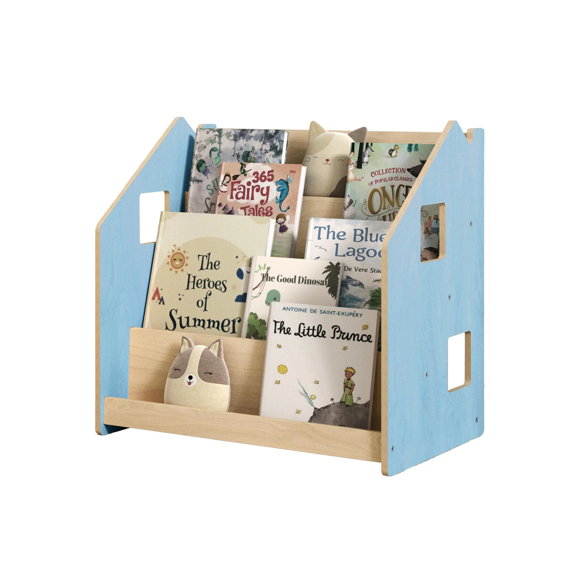 Libreria montessoriana BusyKids - celeste / rosa