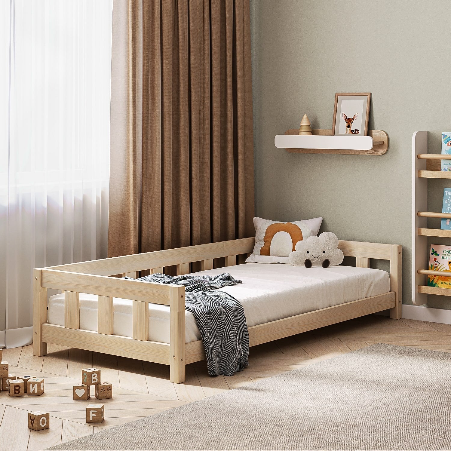 Letto singolo BusyKids STANDART con ingresso aperto