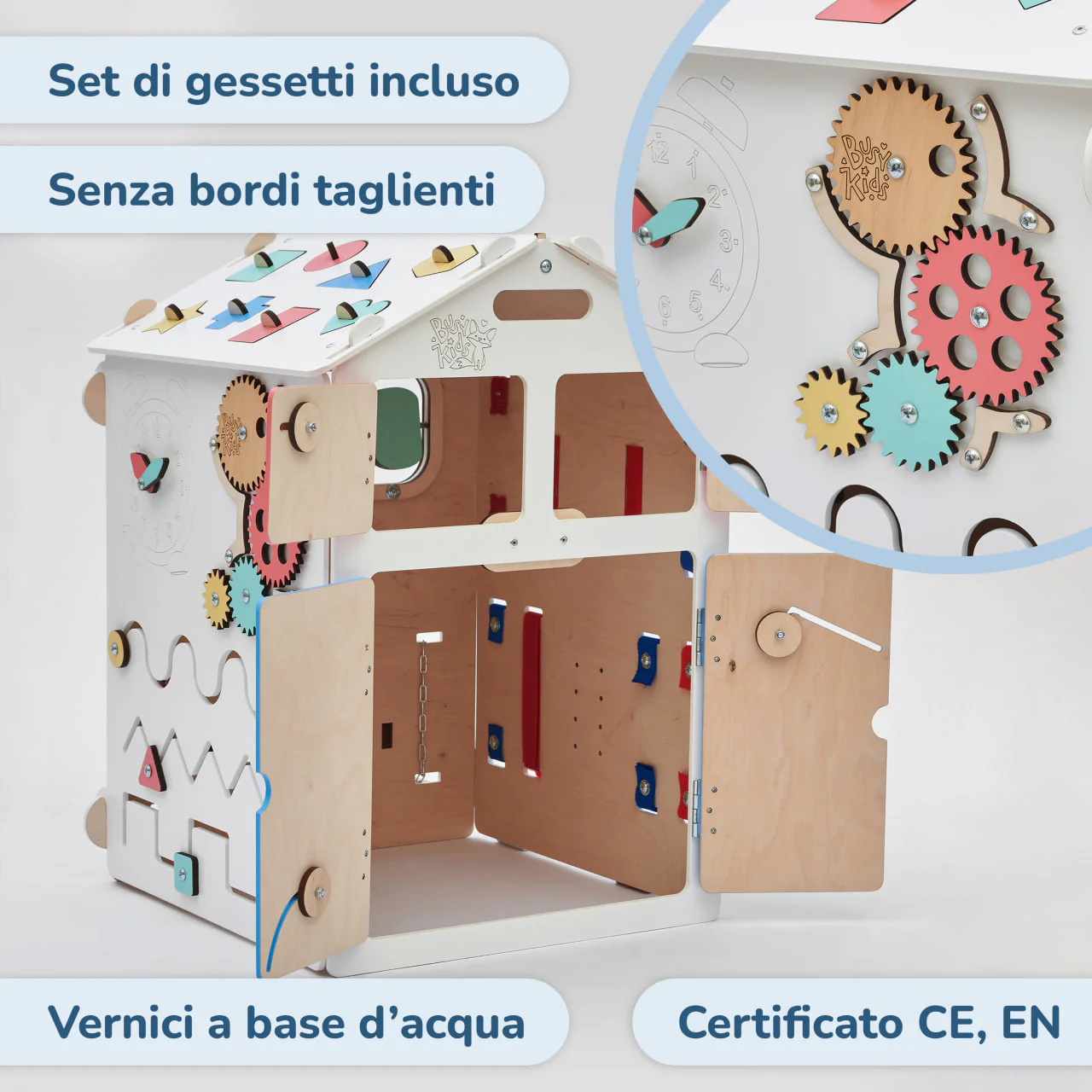 Casetta Montessori in Legno Bianco