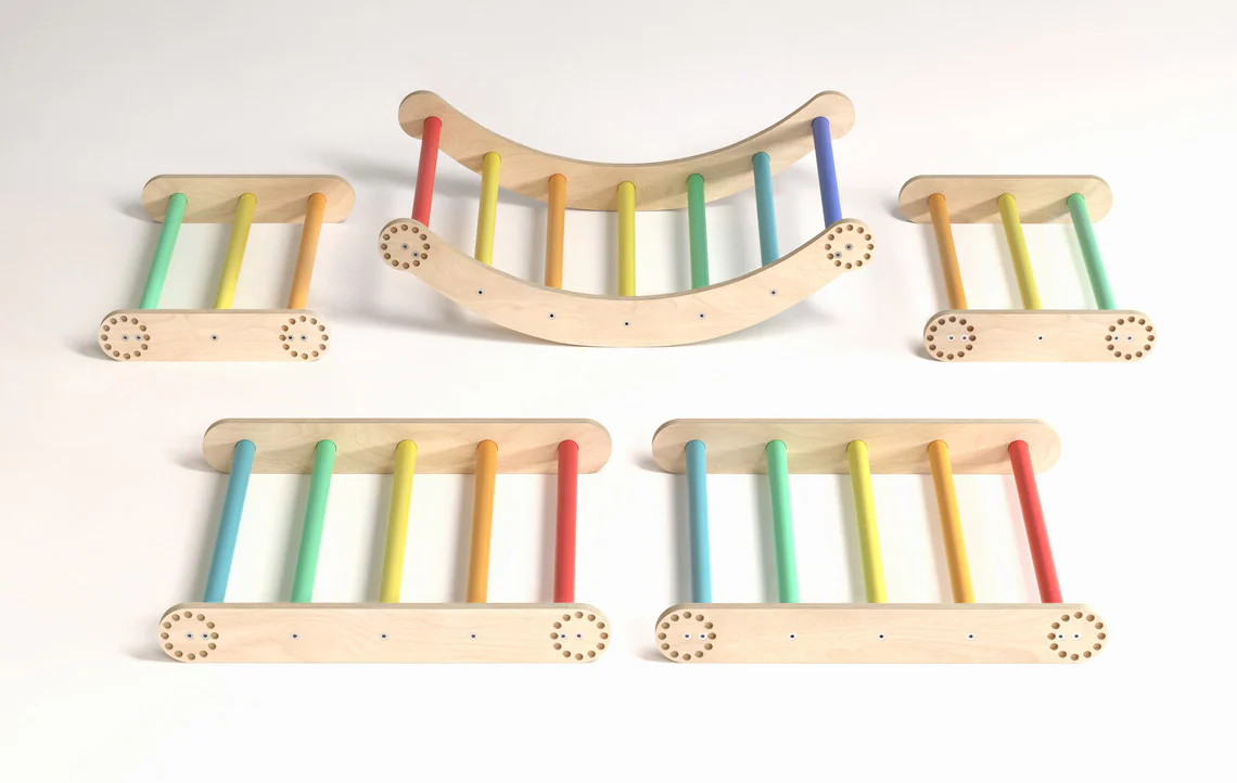 Maxi struttura per arrampicata pieghevole (Scala svedese)