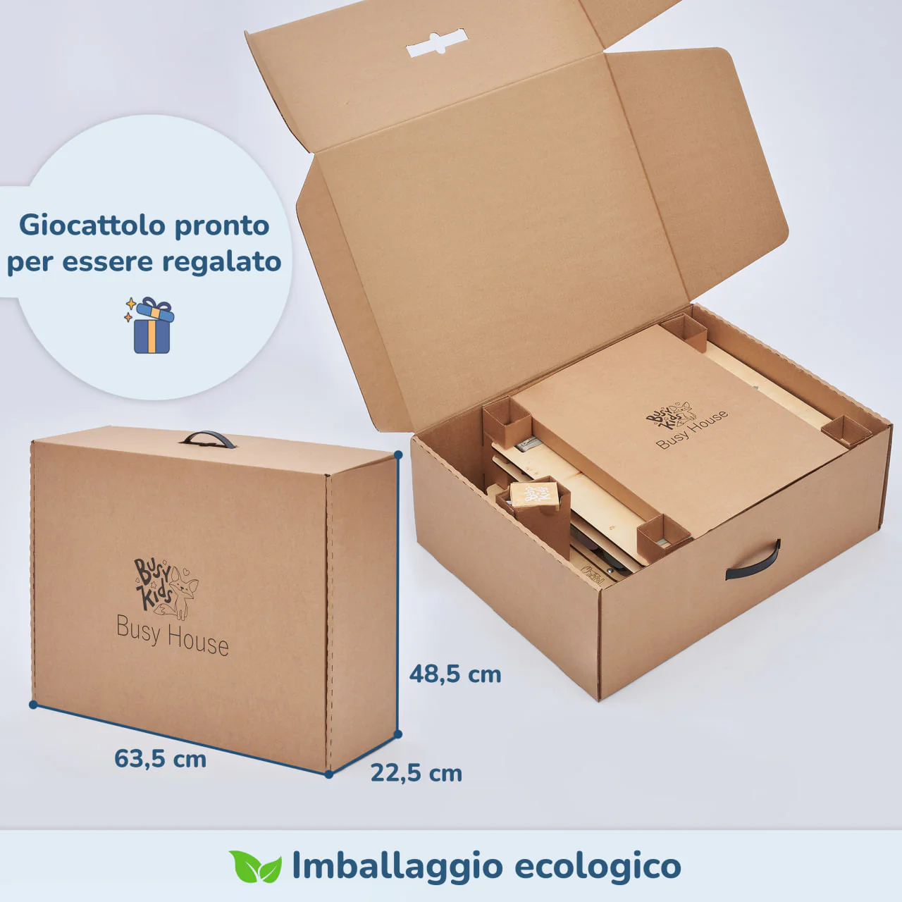 Casetta Montessori in Legno Natura Menta – Edizione Limitata