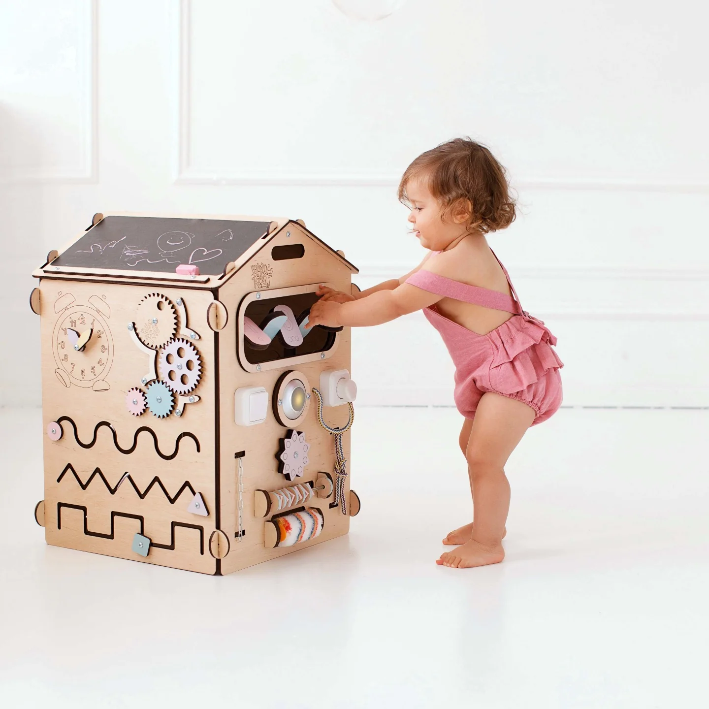 Casetta Montessori in Legno Natura Pastello - Edizione limitata