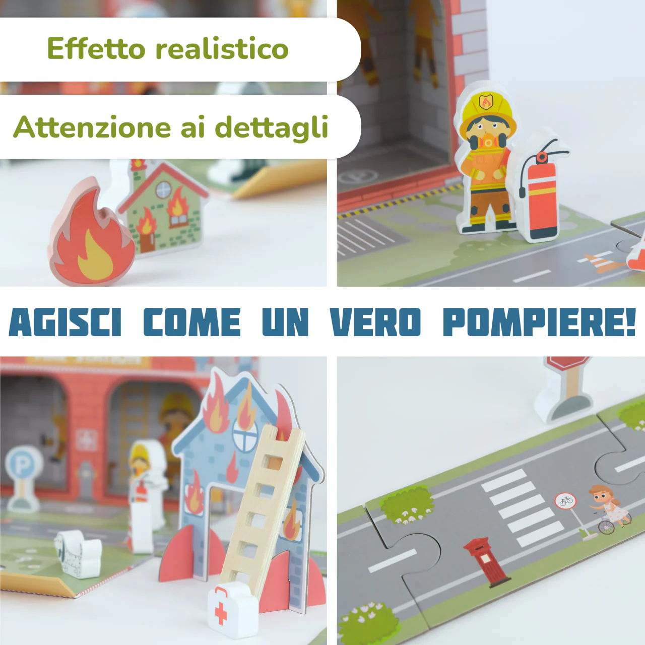 Set di gioco mobile “Caserma dei vigili del fuoco” BusyKids