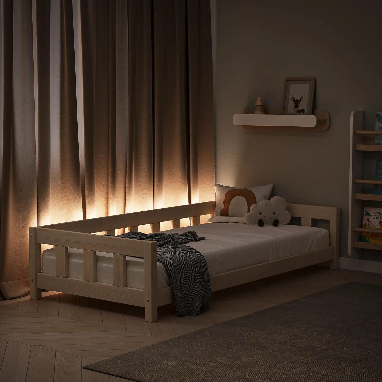 Letto singolo BusyKids STANDART con ingresso aperto