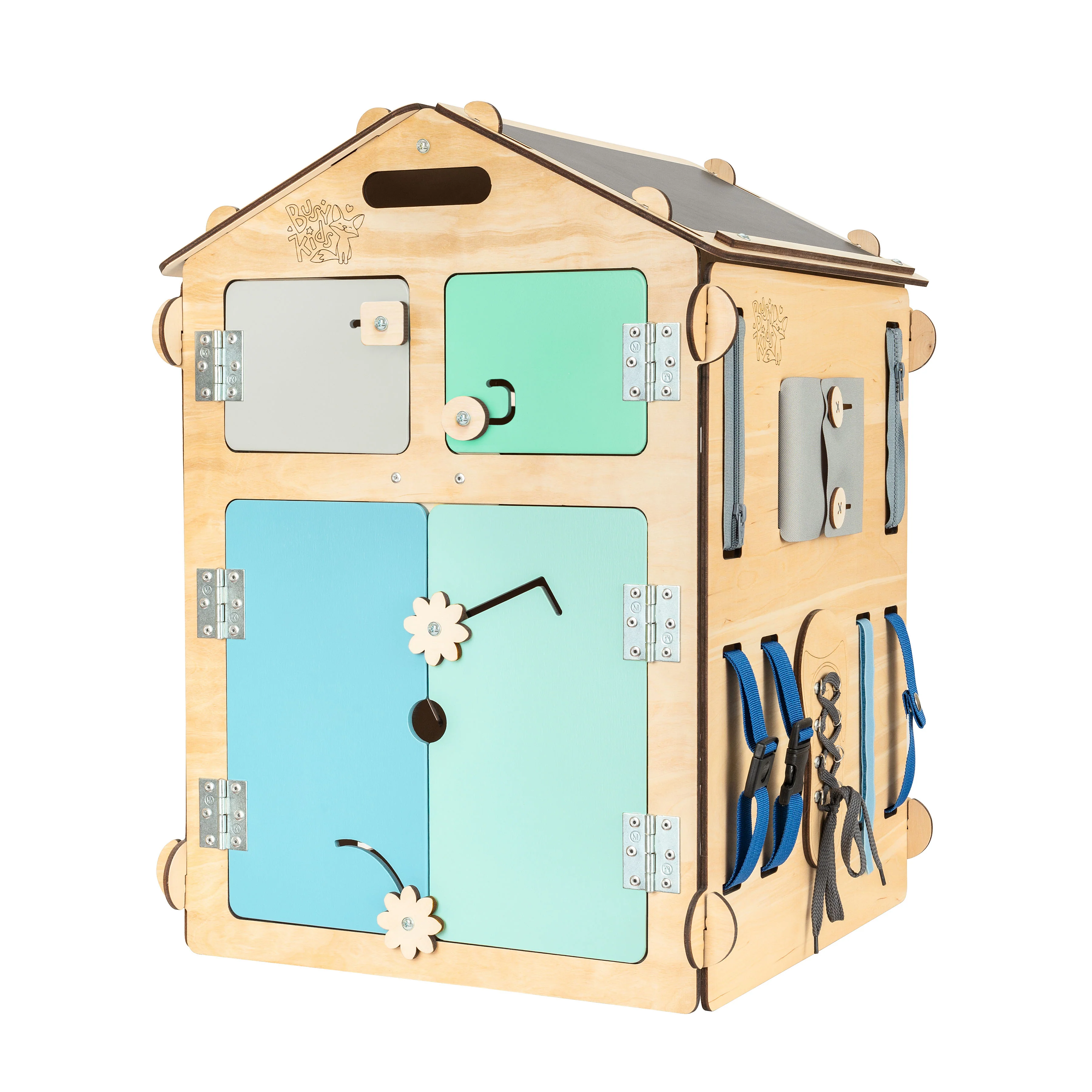 Casetta Montessori in Legno Natura Menta – Edizione Limitata