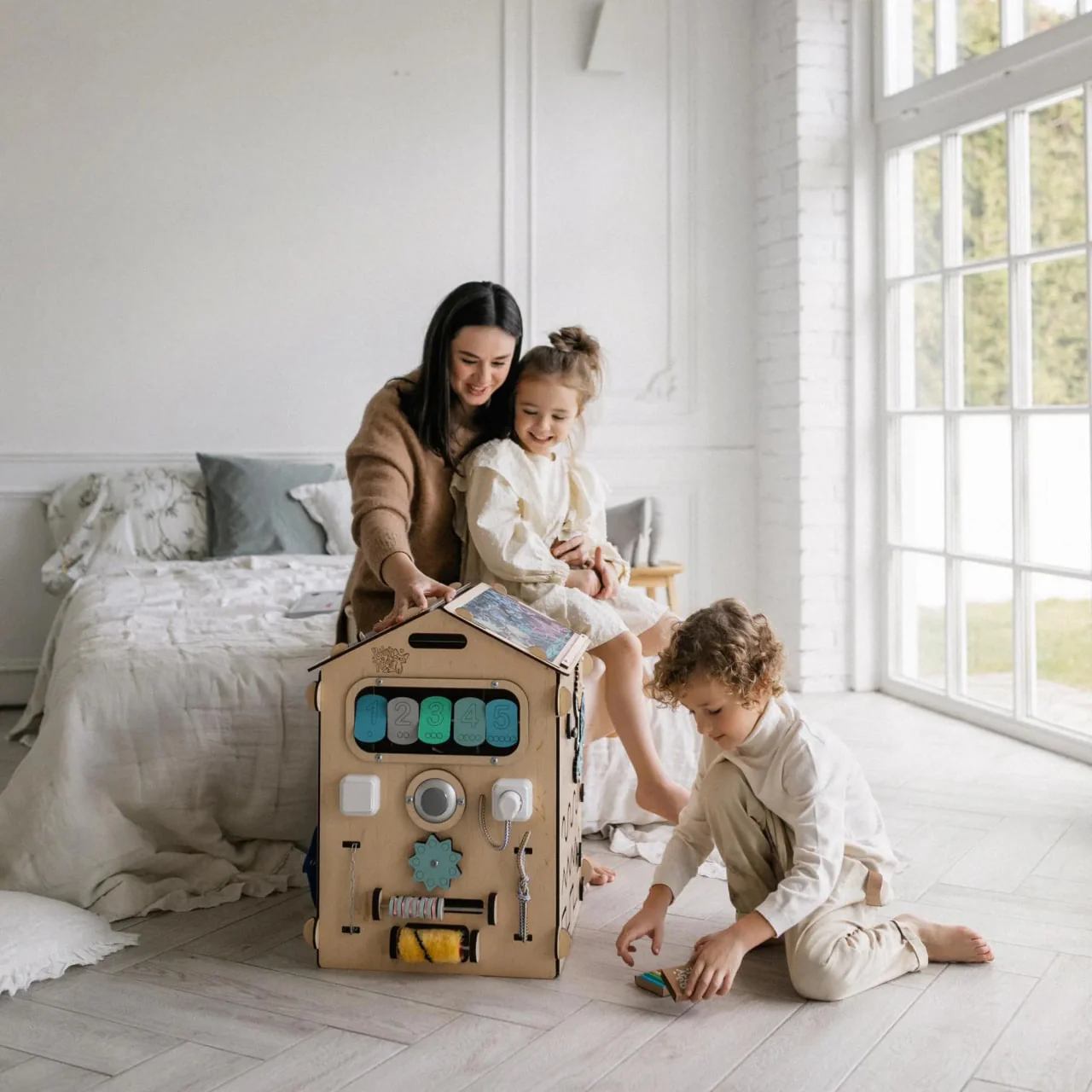 Casetta Montessori in Legno Natura Menta – Edizione Limitata