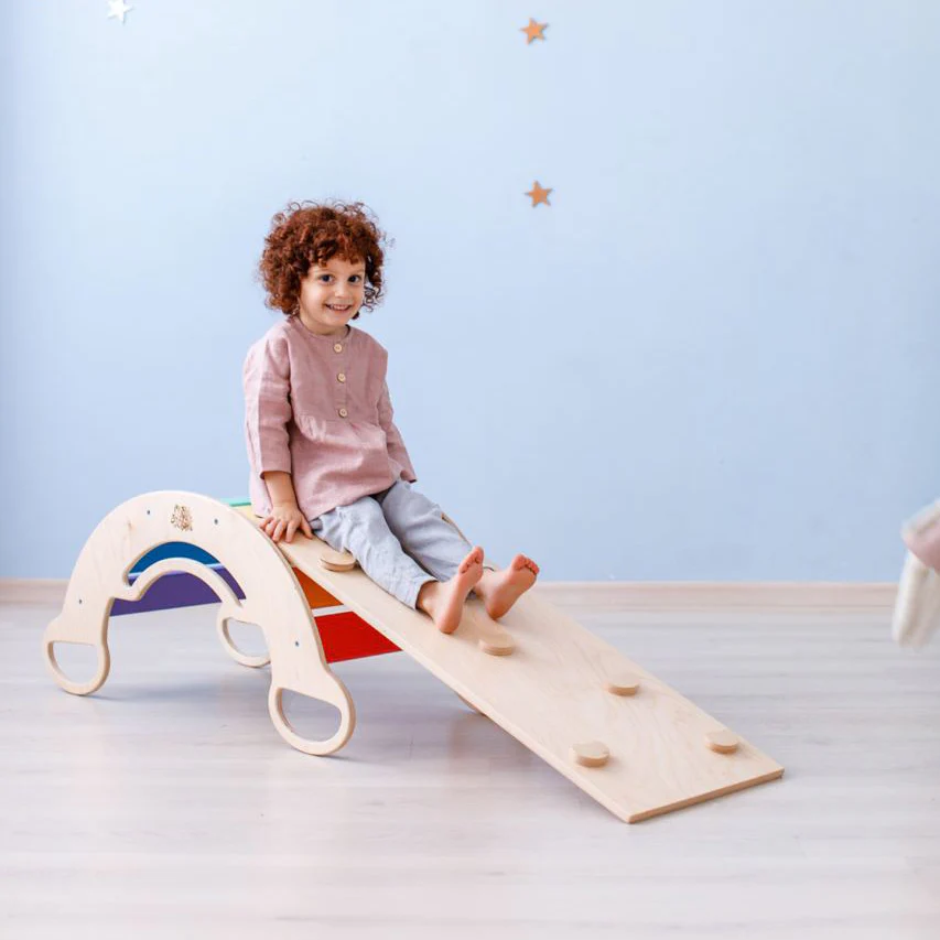 Set di altalena e tavola bifacciale BusyKids