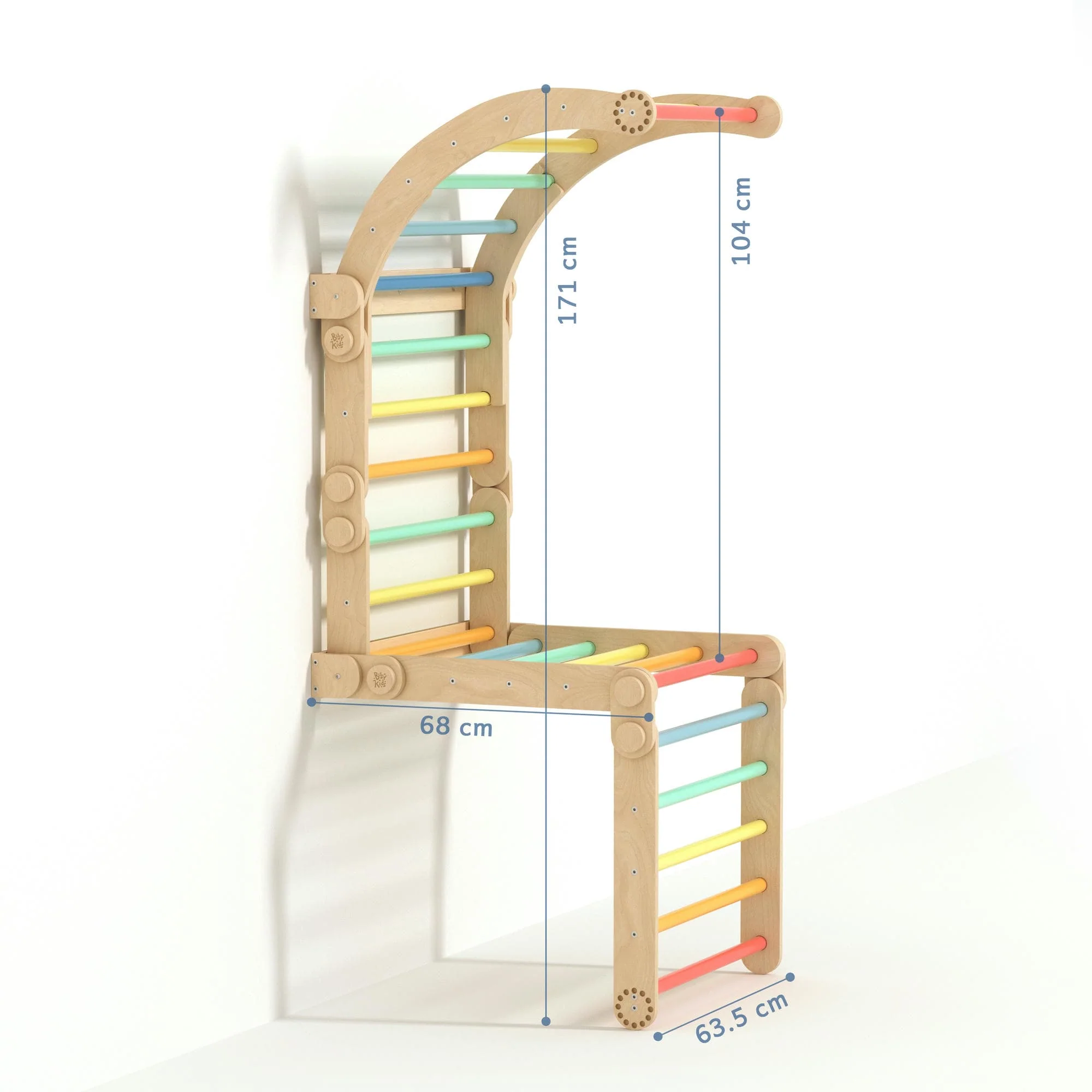 Maxi struttura per arrampicata pieghevole (Scala svedese)