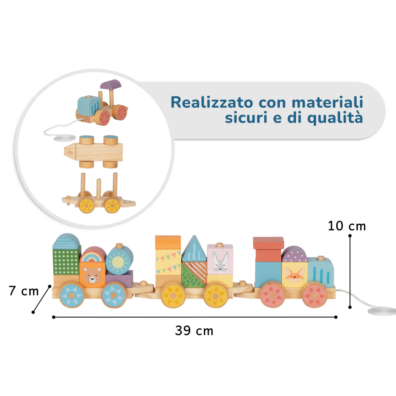 BusyKids Trenino con blocchi