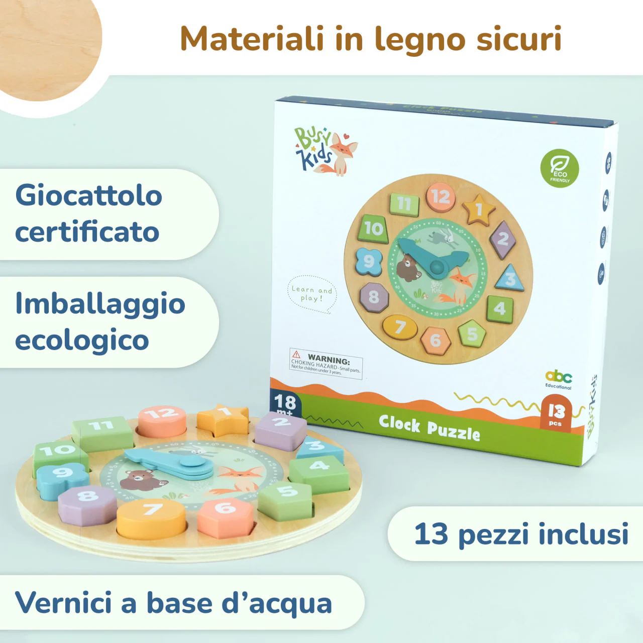 Orologio-sorter per bambini BusyKids