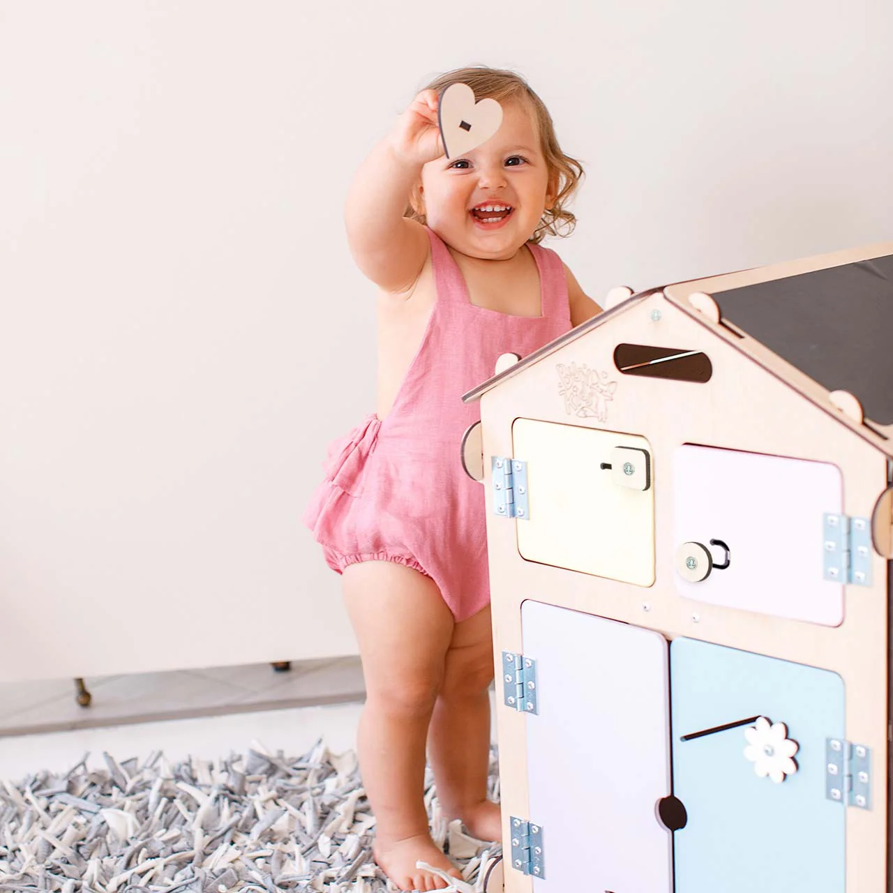 Casetta Montessori in Legno Natura Pastello - Edizione limitata