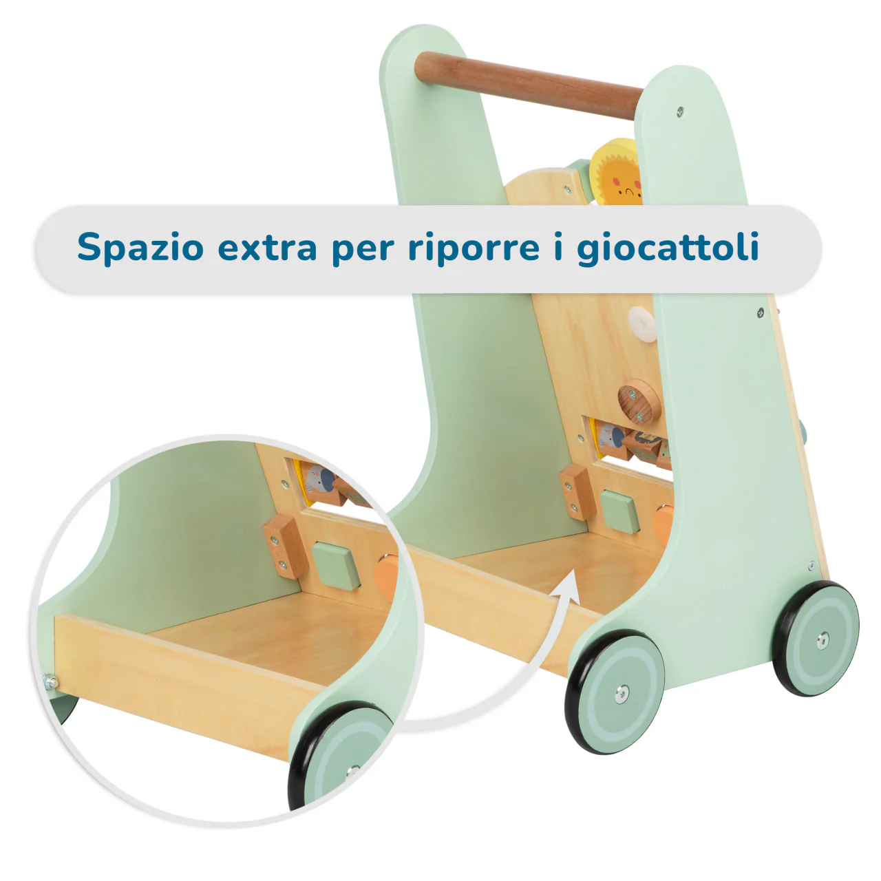 Girello con rotelle per bambini BusyKids