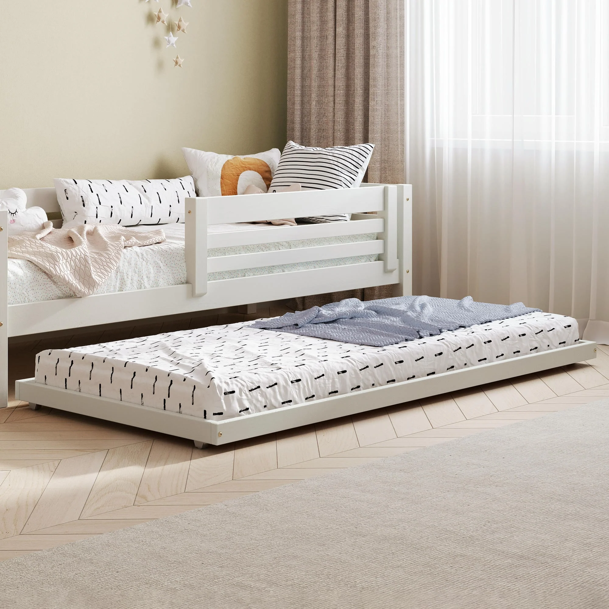 BusyKids Letto estraibile TOTO – letto supplementare estraibile su ruote