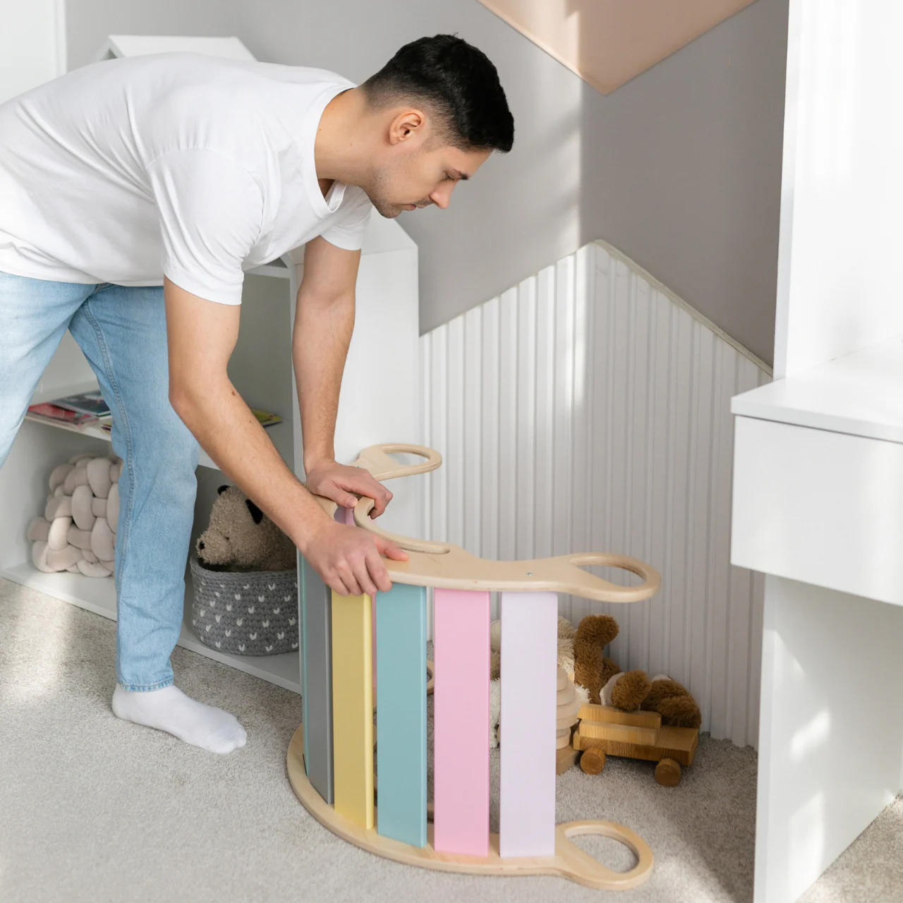 Arco Montessori/ Dondolo Montessori in legno