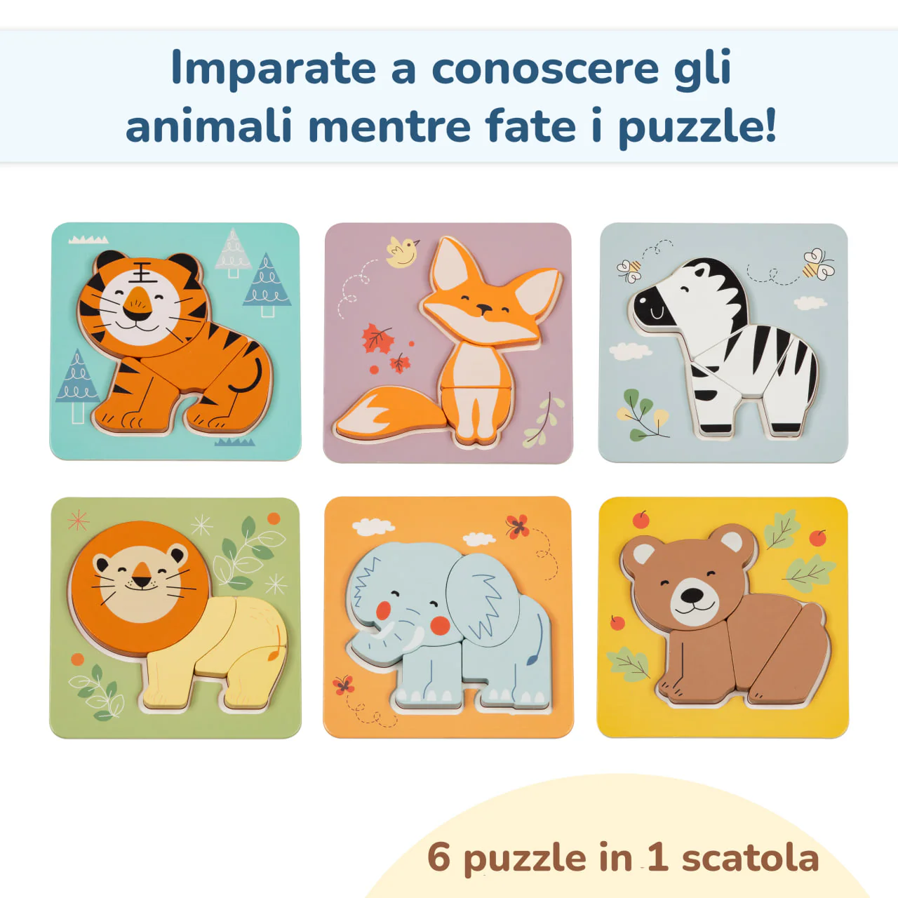 BusyKids Set puzzle “Animali”