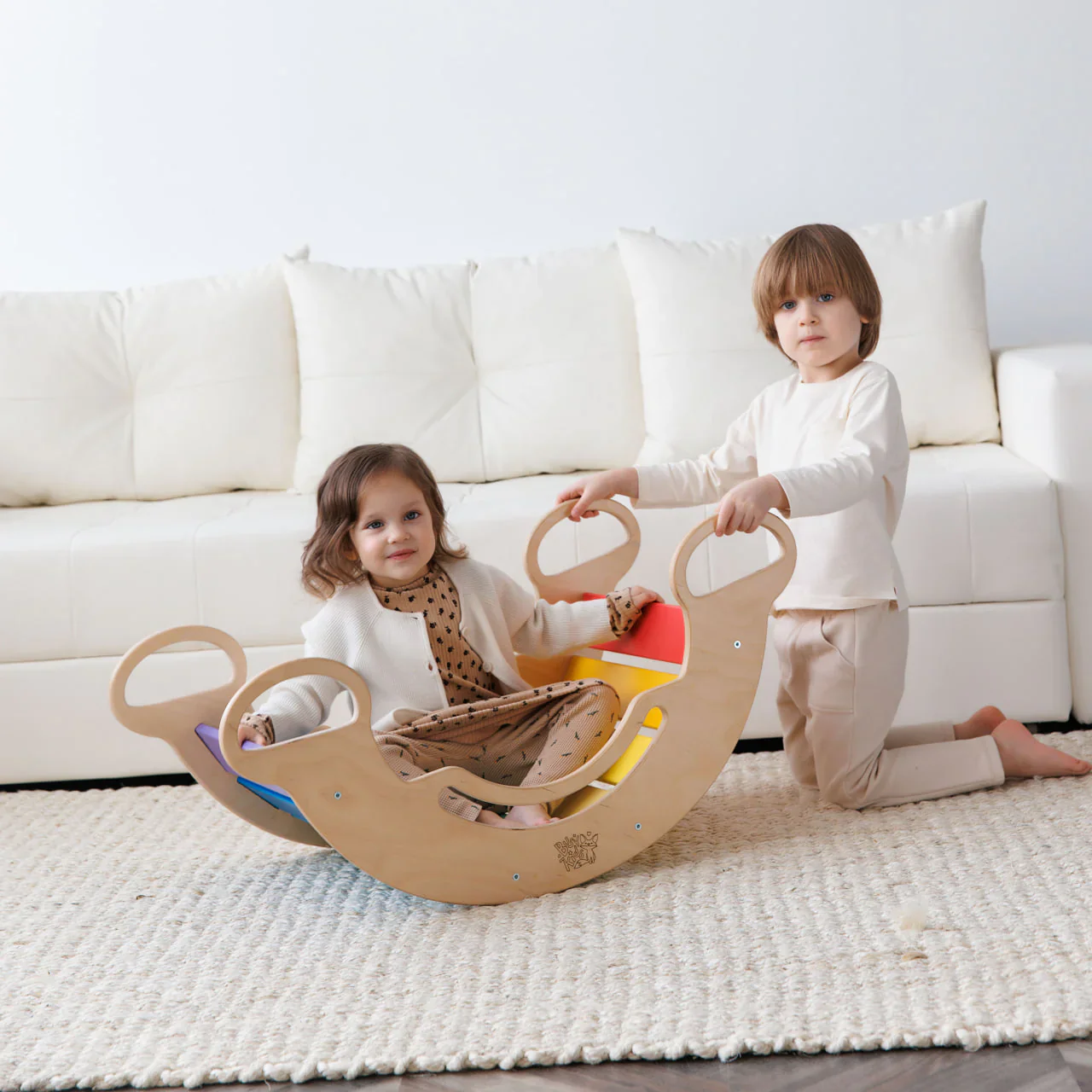 Arco Montessori/ Dondolo Montessori in legno