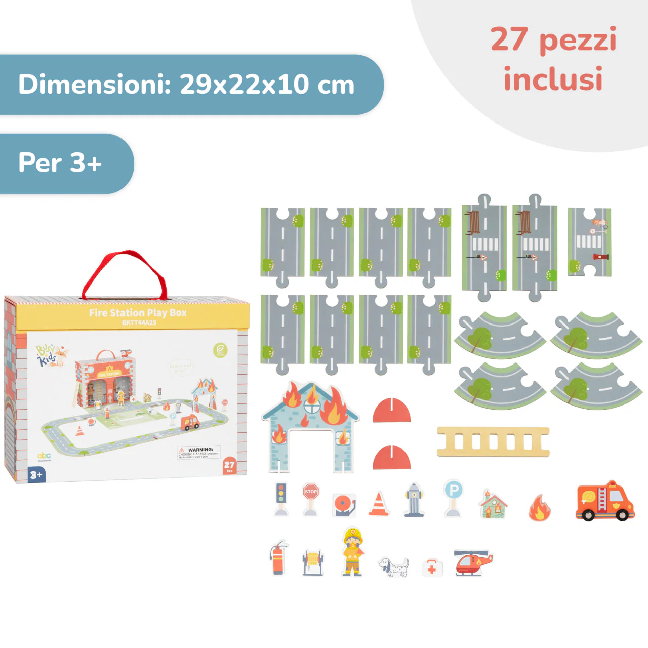 Set di gioco mobile “Caserma dei vigili del fuoco” BusyKids