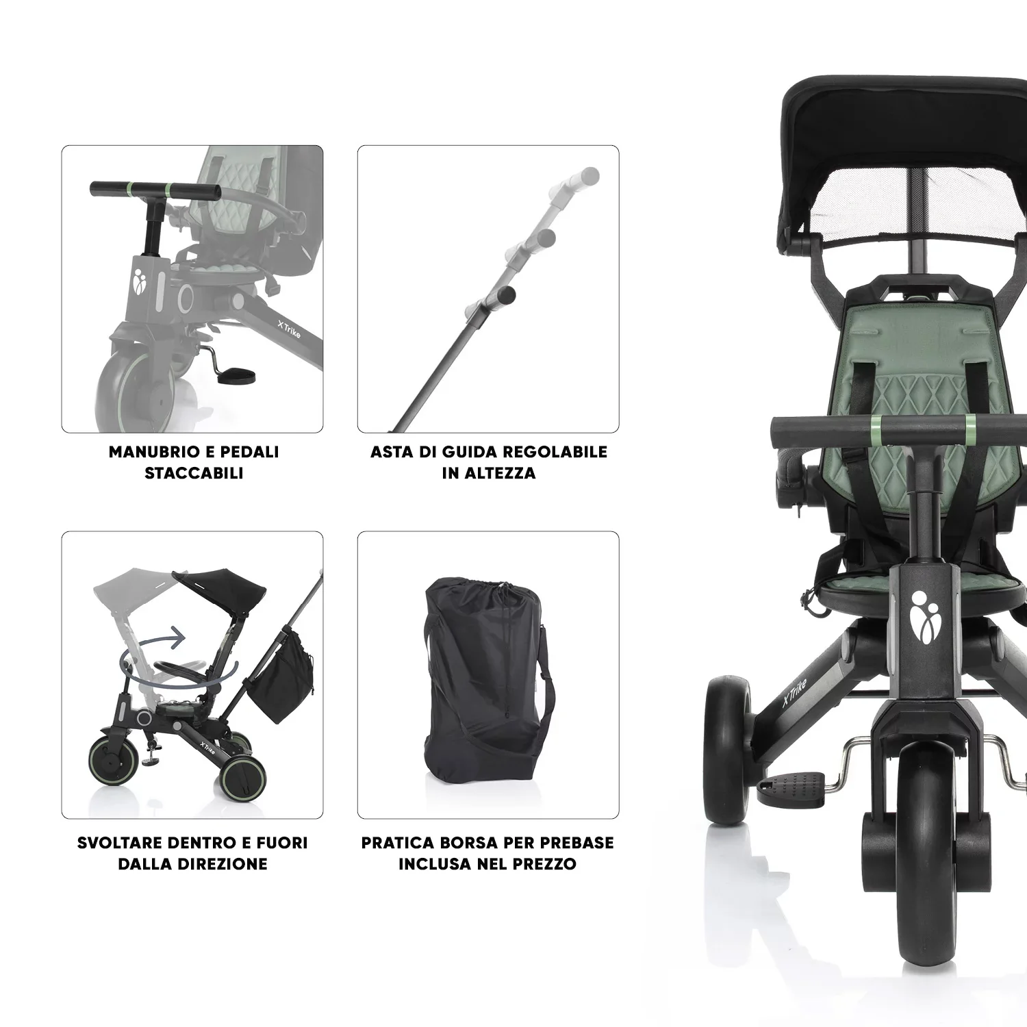 Zopa X Trike – Triciclo evolutivo 7-in-1 dai 10 mesi