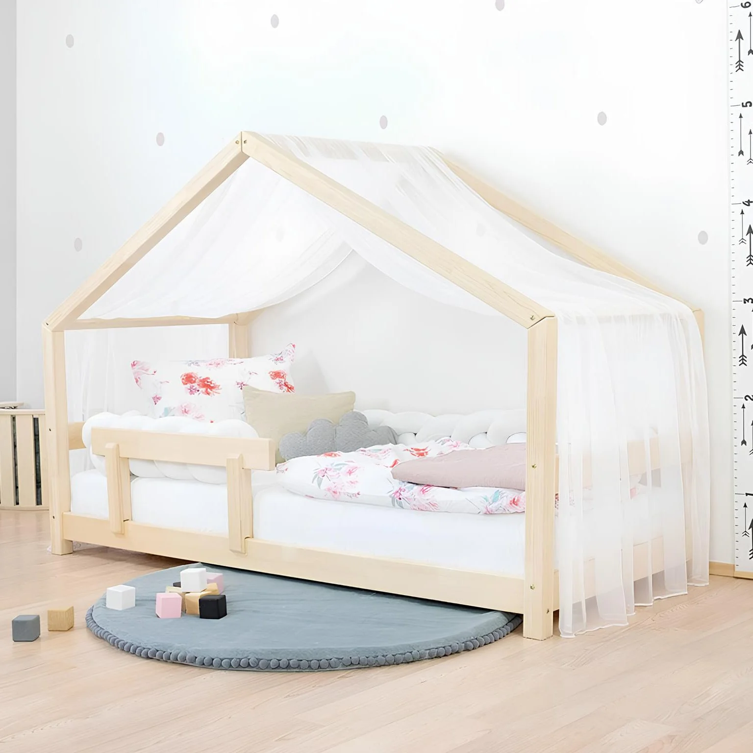 Baldacchino in chiffon leggero BusyKids per il letto a casetta MIMI-HOUSE