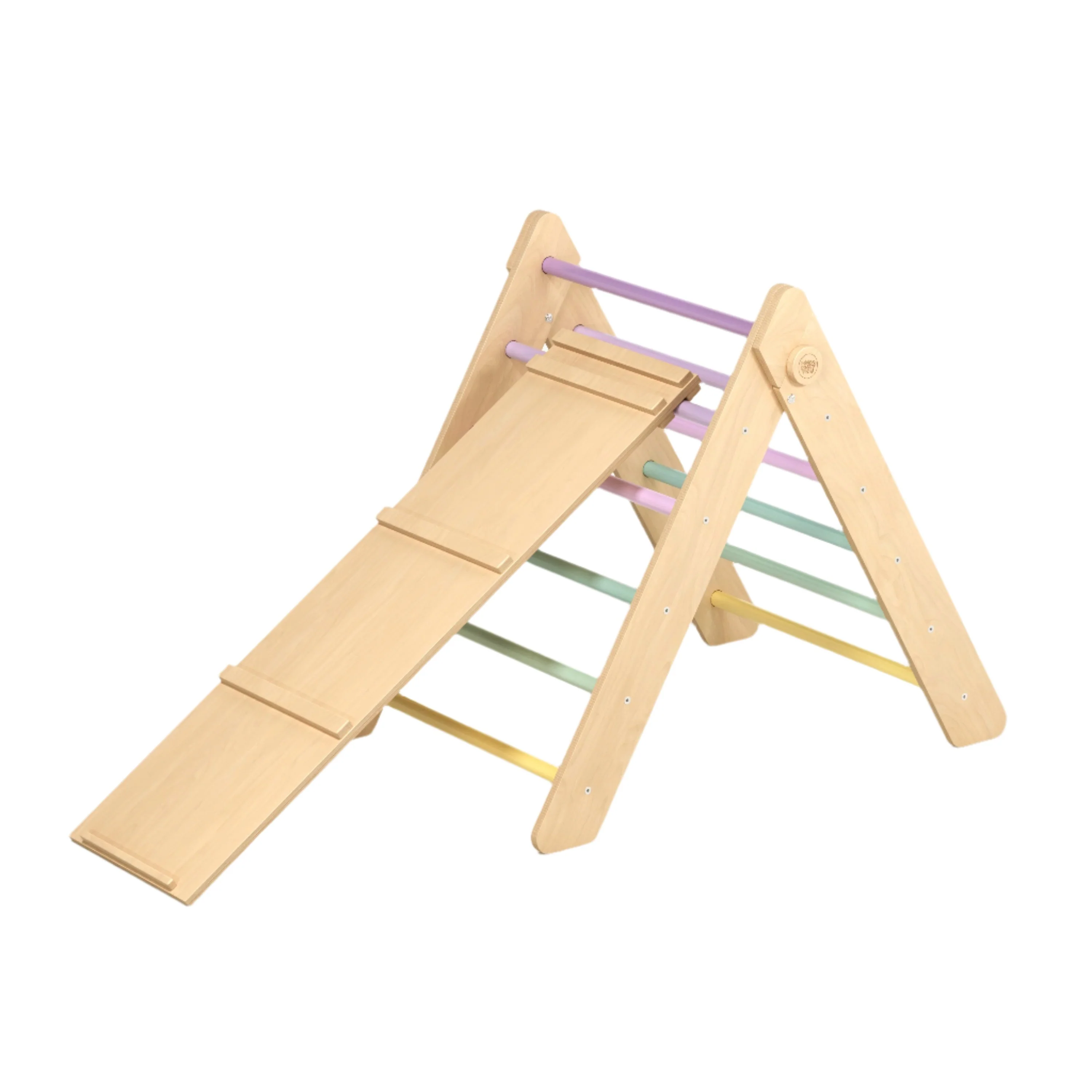 Set di triangolo di Pikler e tavola bifacciale