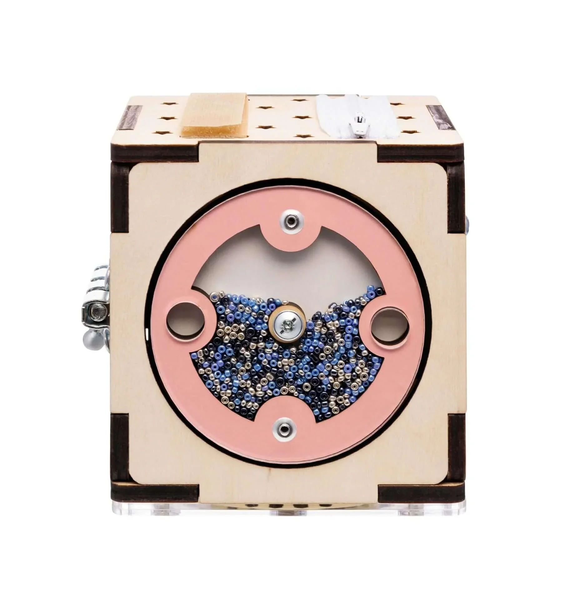 Casetta Montessori in Legno Bianco e Busy Cube set