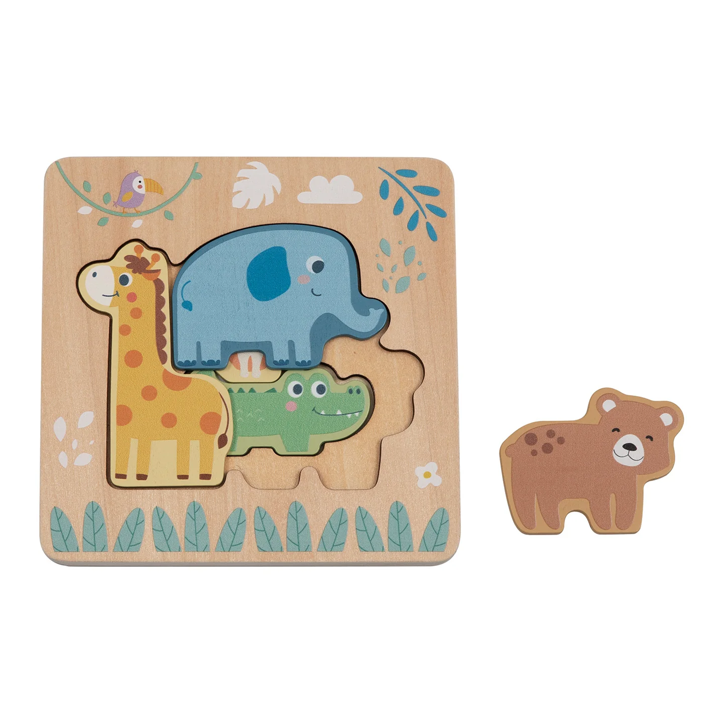 Puzzle multi-livello “Animali” BusyKids