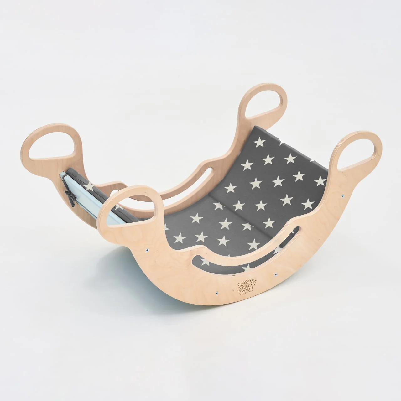 Cuscino morbido per altalena - colore grigio stelle