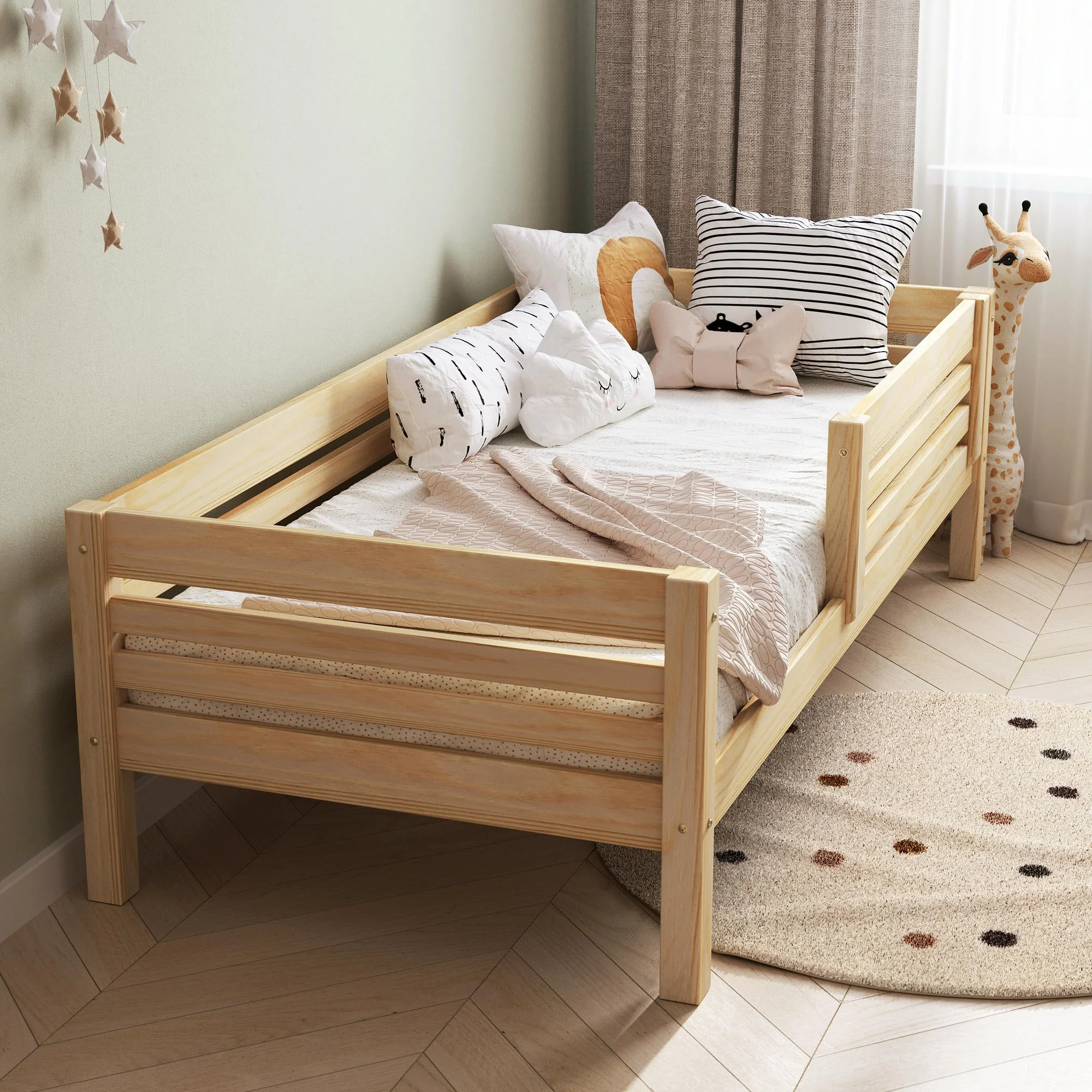 BusyKids Letto alto per bambini TOTO con sponda laterale