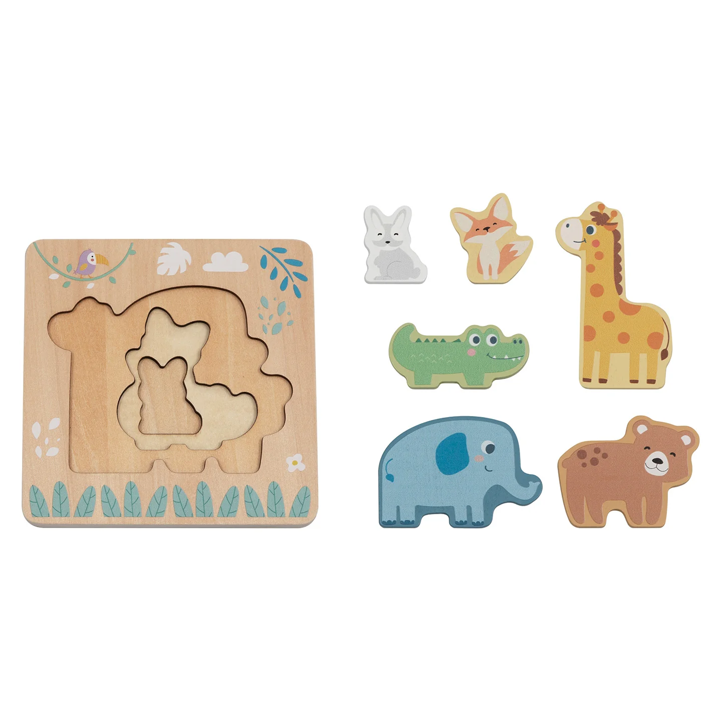 Puzzle multi-livello “Animali” BusyKids