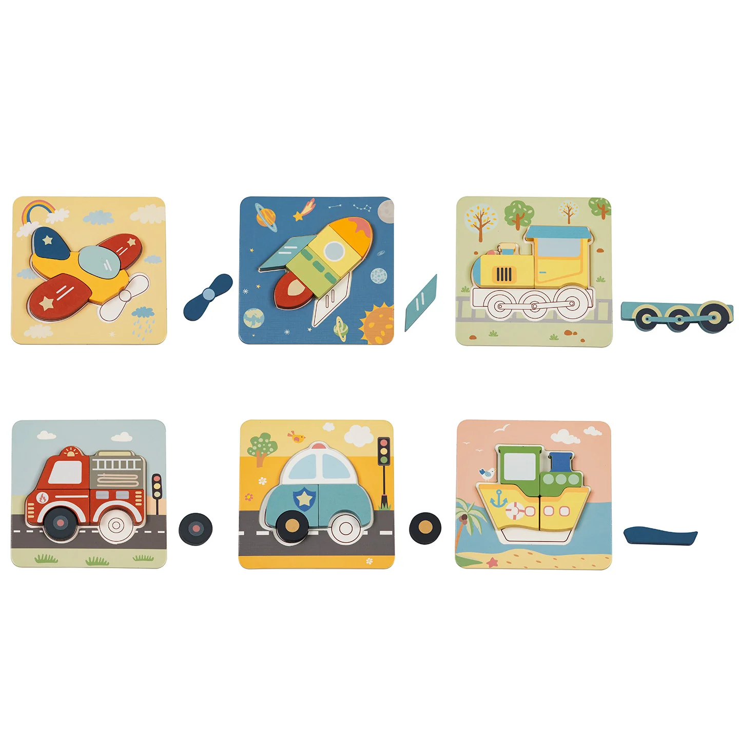 BusyKids Set puzzle “Trasporto”