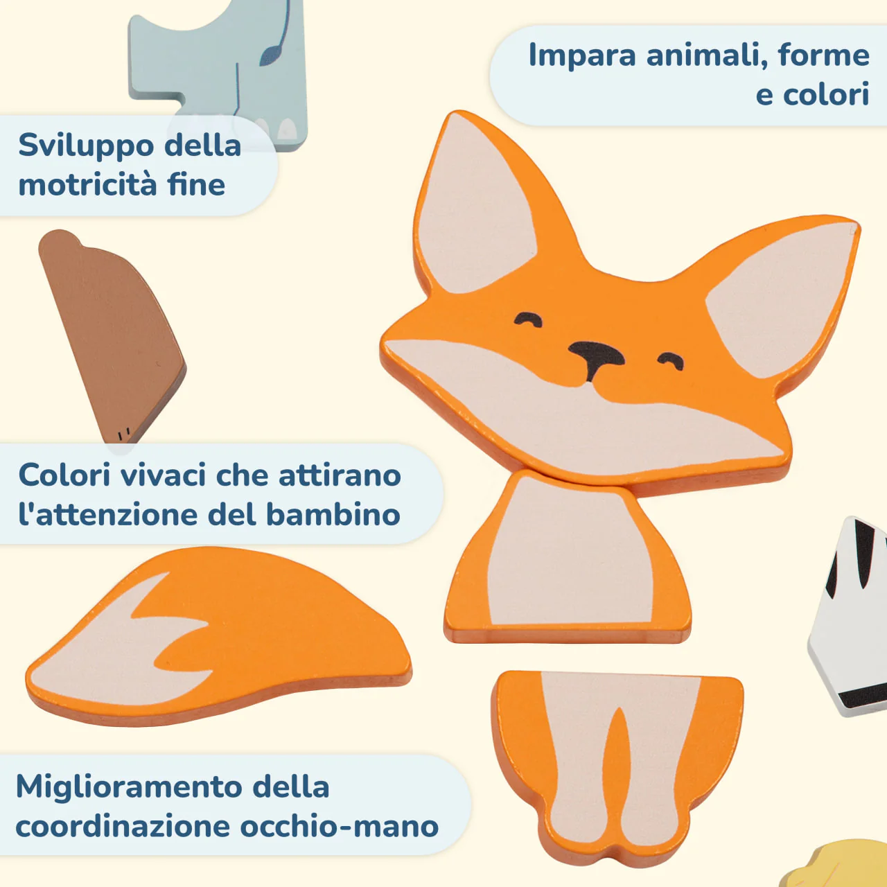 BusyKids Set puzzle “Animali”