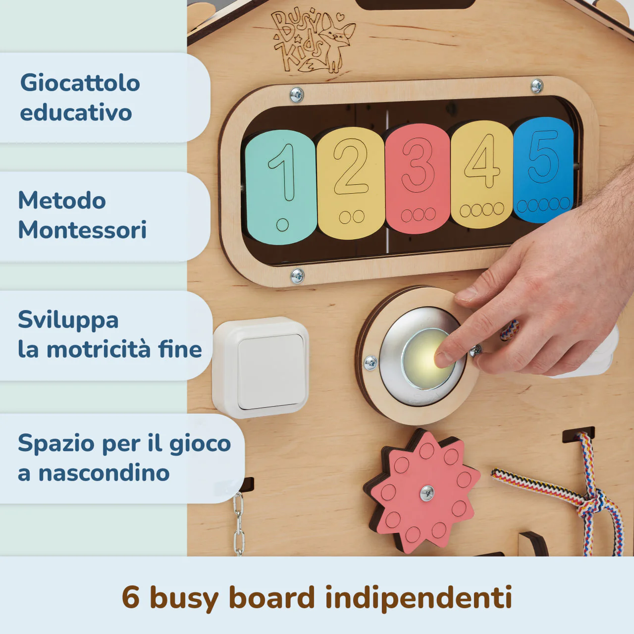 Casetta Montessori in Legno Natura