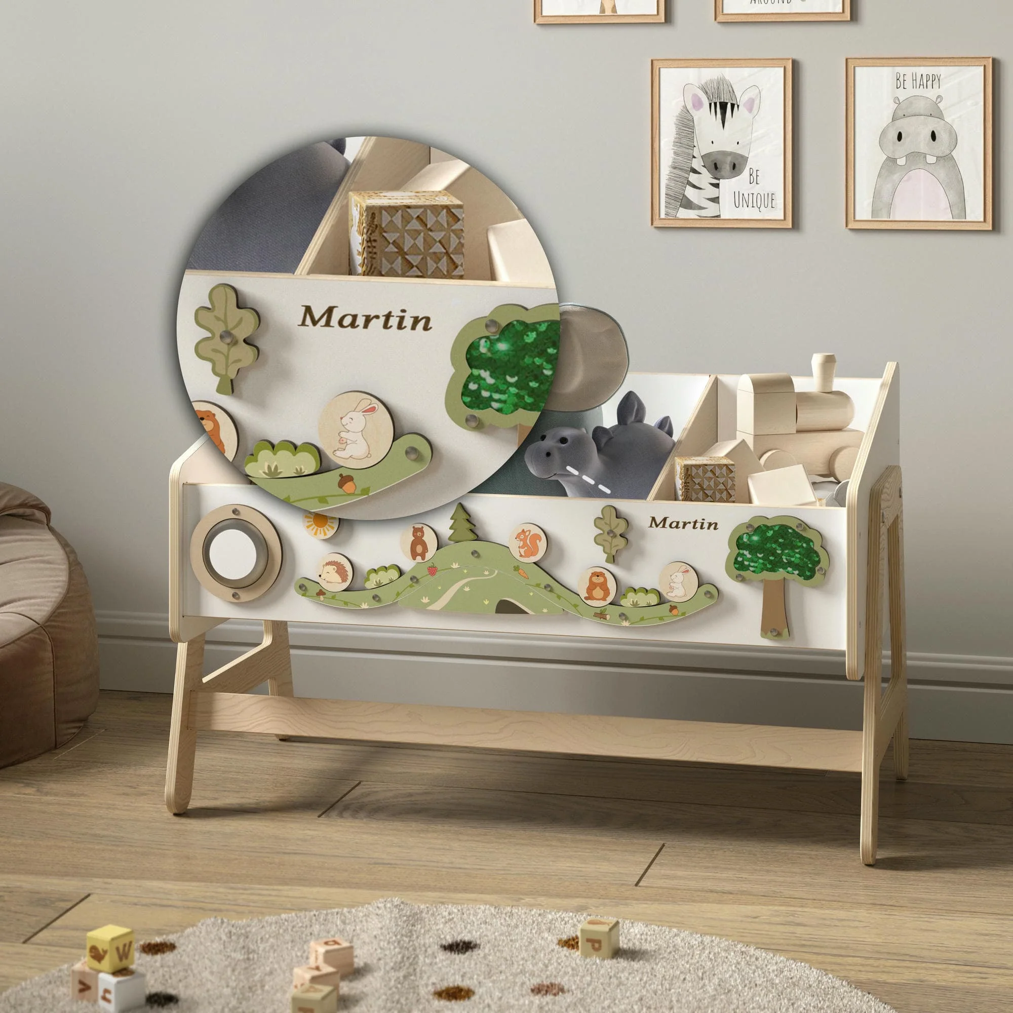 Scaffale per giocattoli / Tavolino LILU