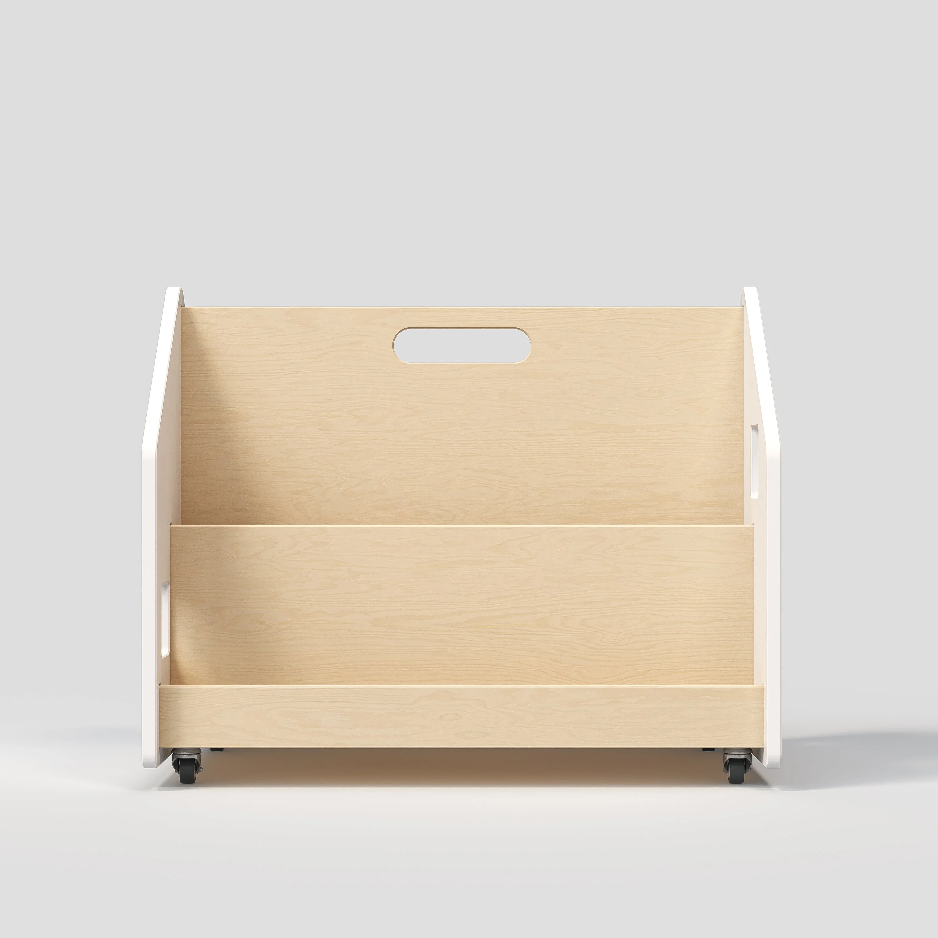 Libreria reversibile su ruote BusyKids - Bianco