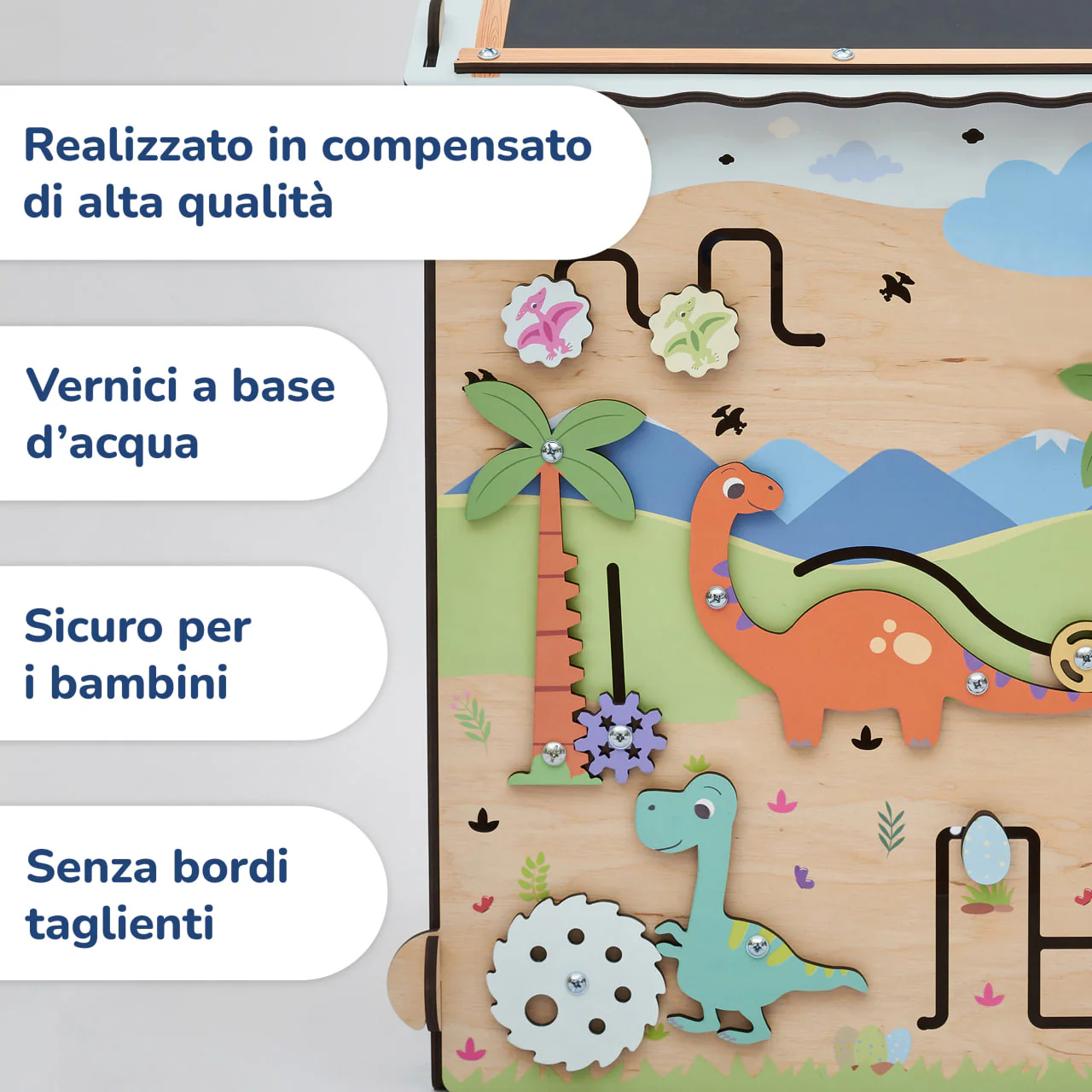 Casetta Montessori in Legno DINO con illuminazione