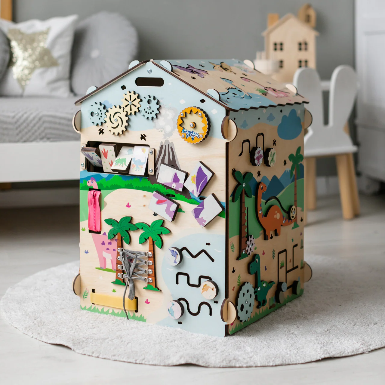 Casetta Montessori in Legno DINO con illuminazione